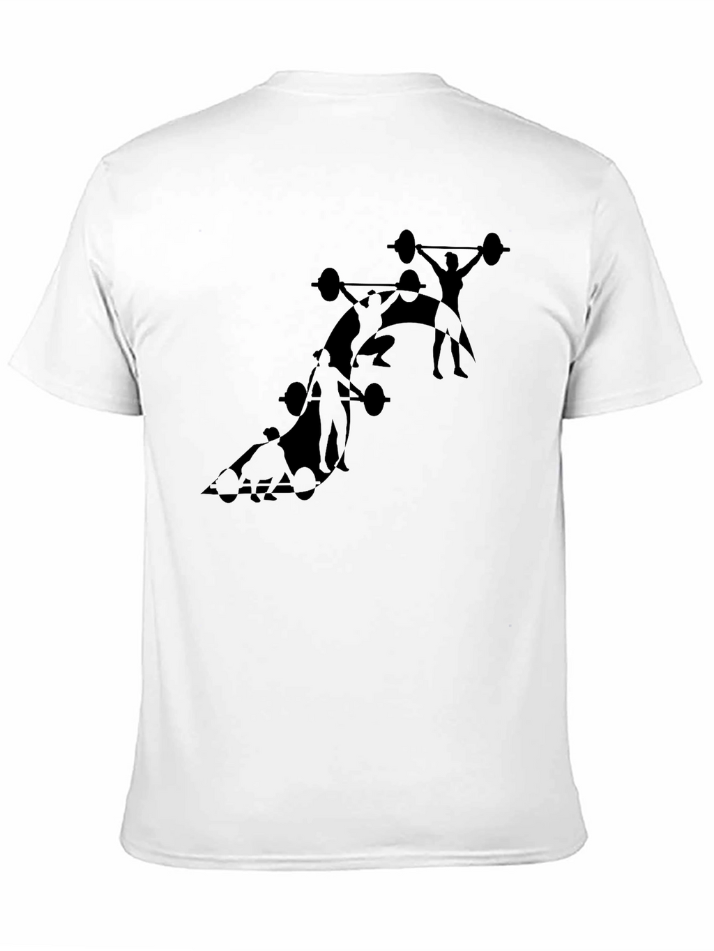 Weightlifting Silhouette Black T-Shirt