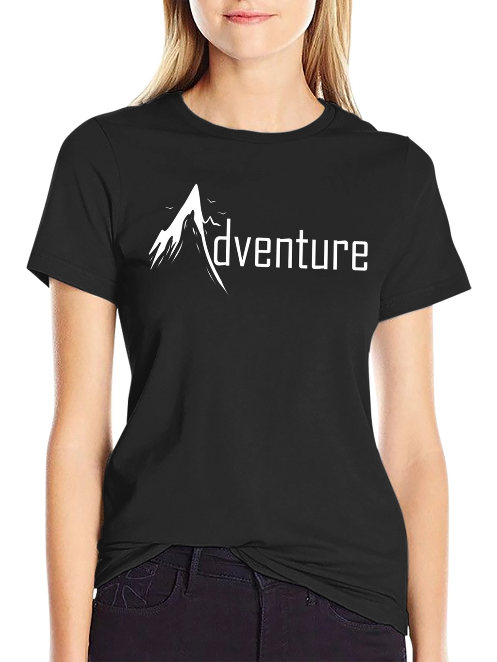 Adventure Mountain Graphic Tee - Stylish Black T-Shirt