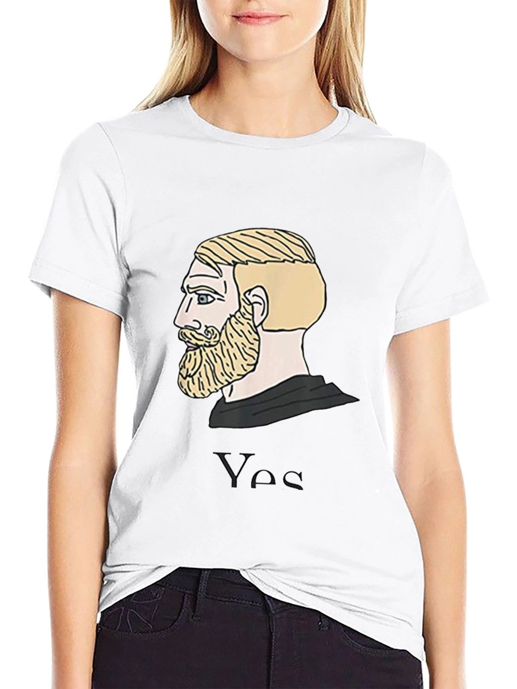 Chad Meme T-Shirt - Black Cotton Tee