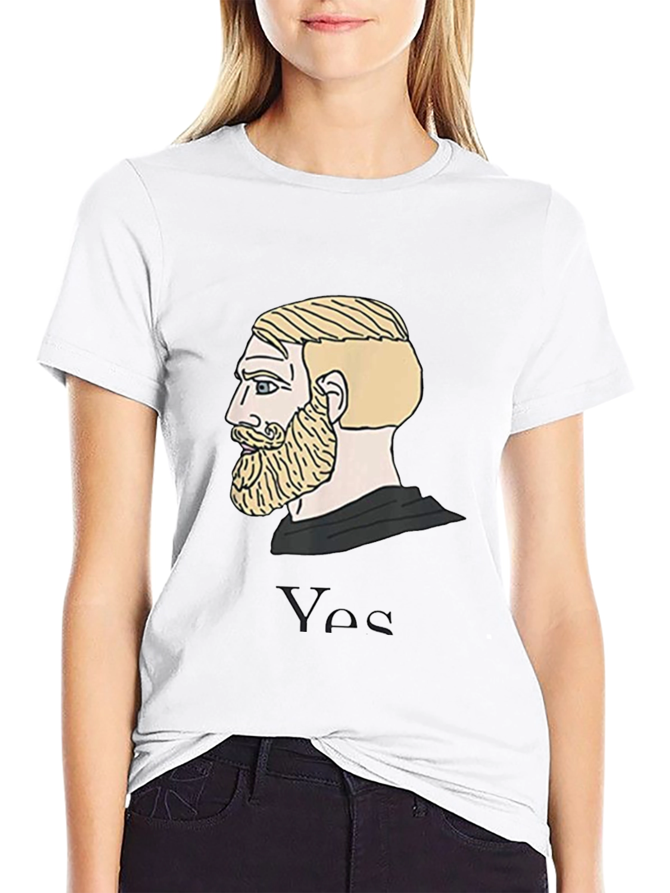 Chad Meme T-Shirt - Black Cotton Tee
