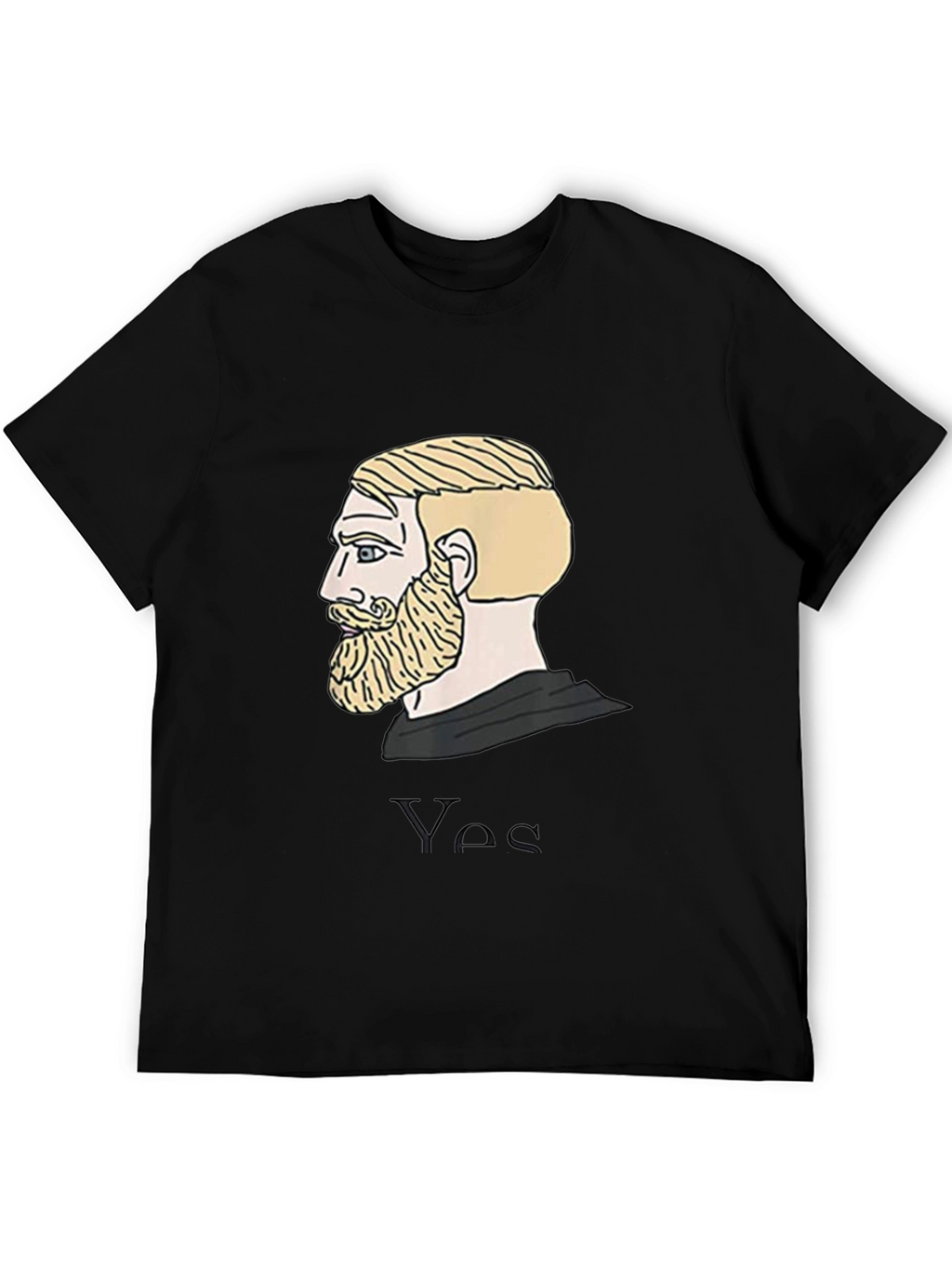 Chad Meme T-Shirt - Black Cotton Tee