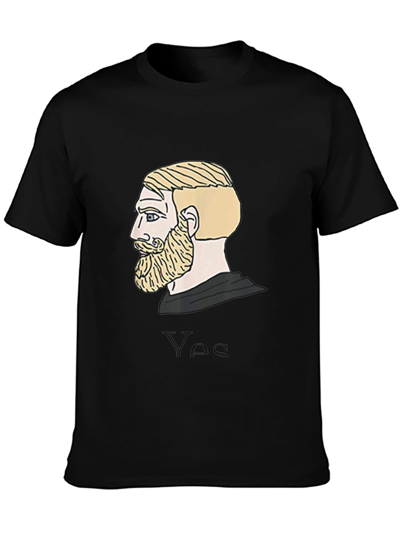 Chad Meme T-Shirt - Black Cotton Tee