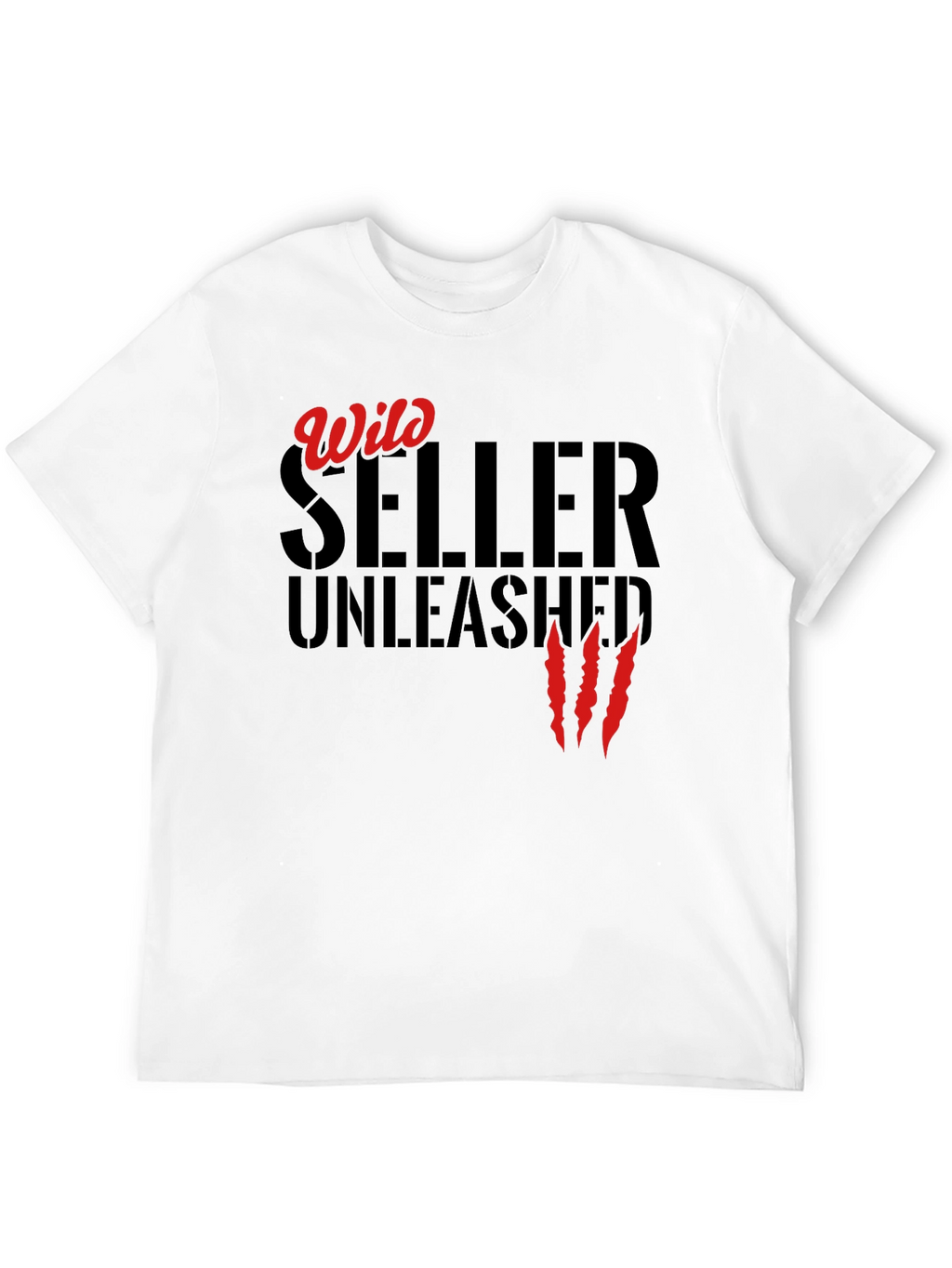 Wild Seller Unleashed T-Shirt - Black Graphic Tee