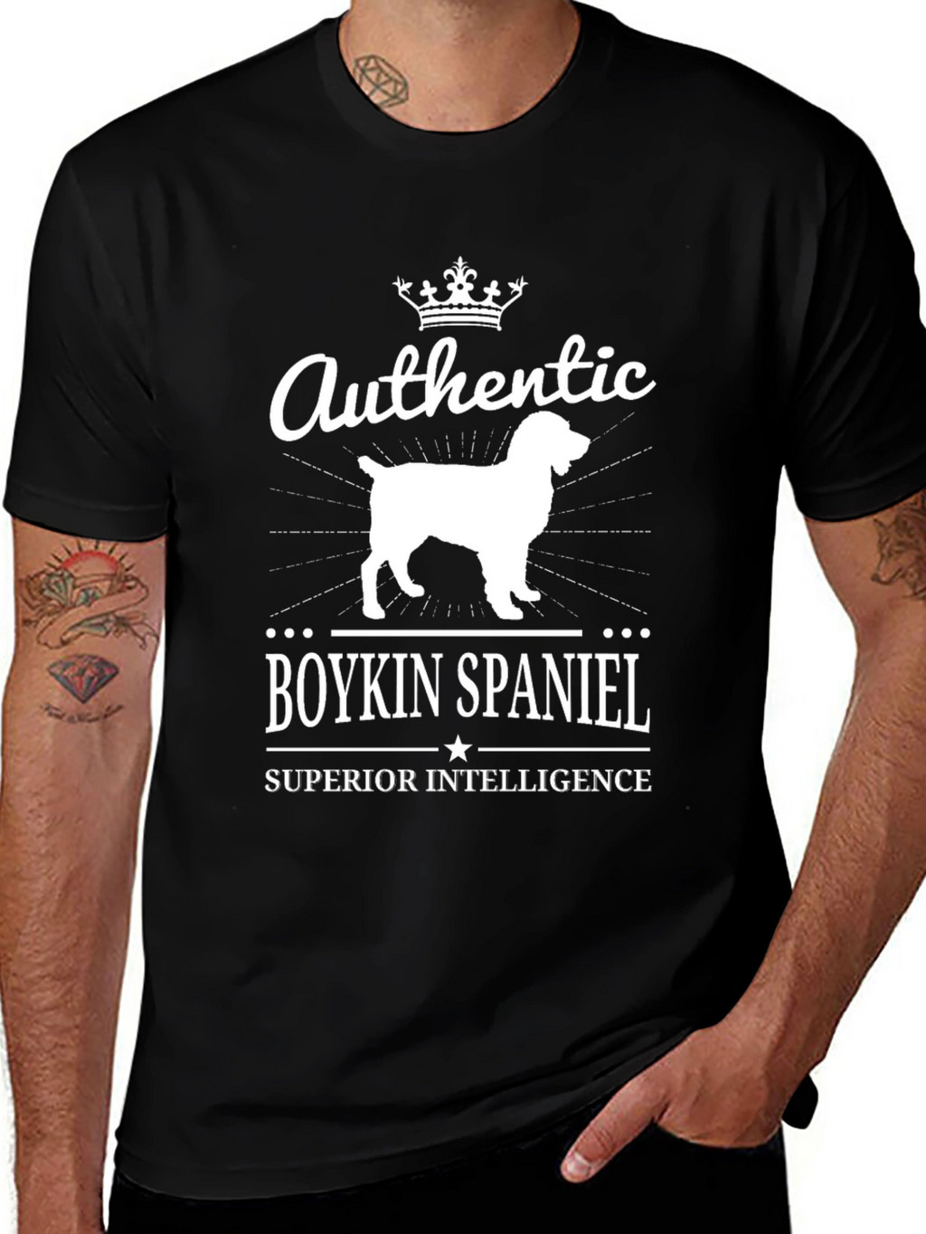 Authentic Boykin Spaniel Black T-Shirt