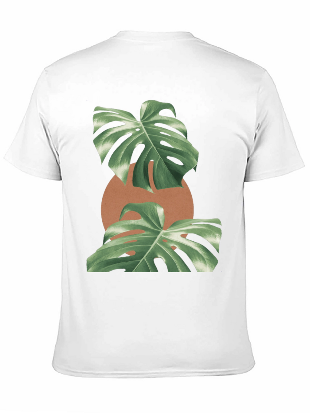 Monstera Leaf Graphic Black T-Shirt