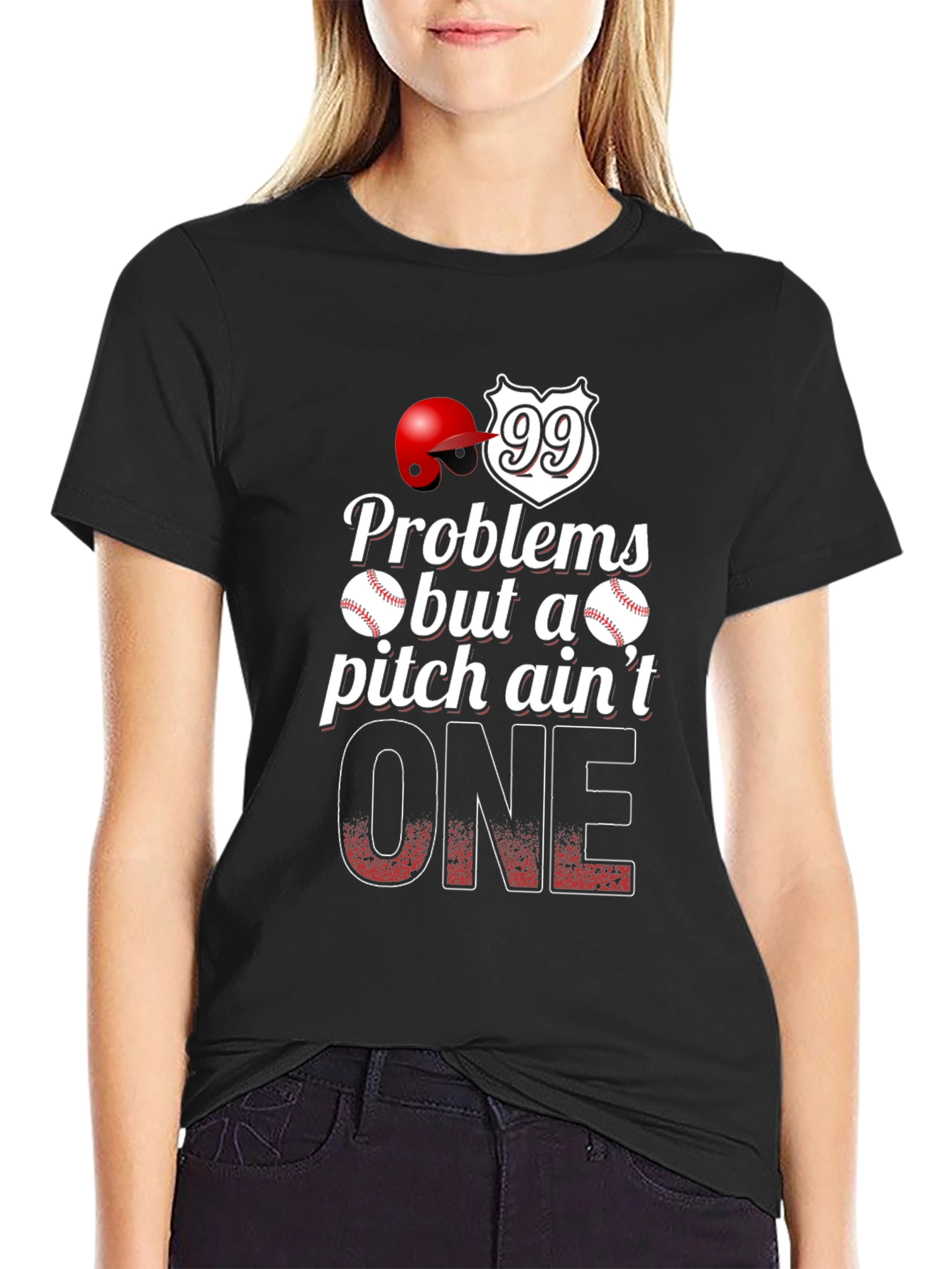 Baseball Problems Pitch Aint One T-Shirt