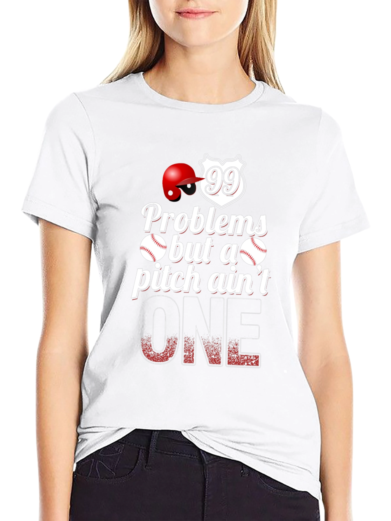 Baseball Problems Pitch Aint One T-Shirt