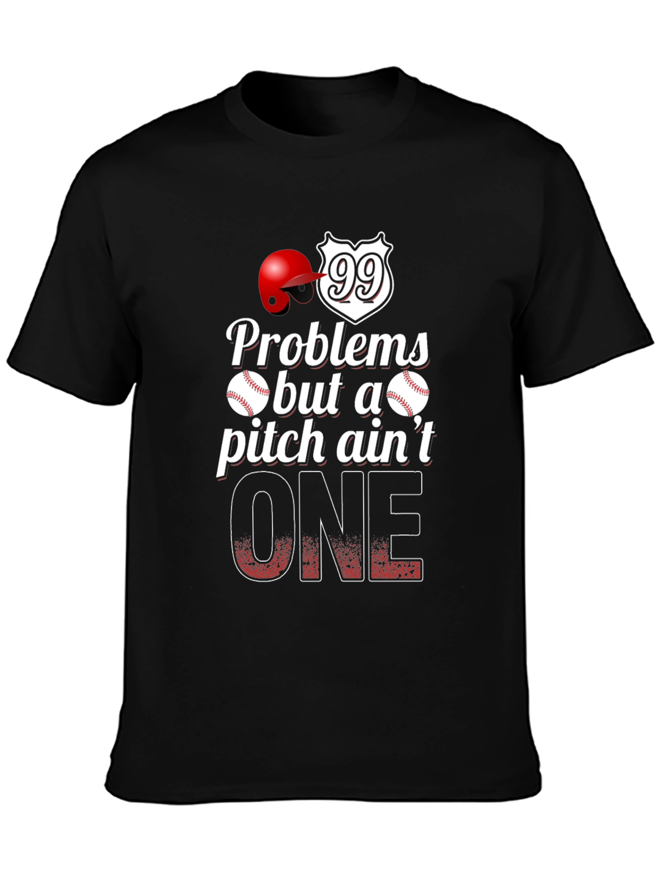 Baseball Problems Pitch Aint One T-Shirt