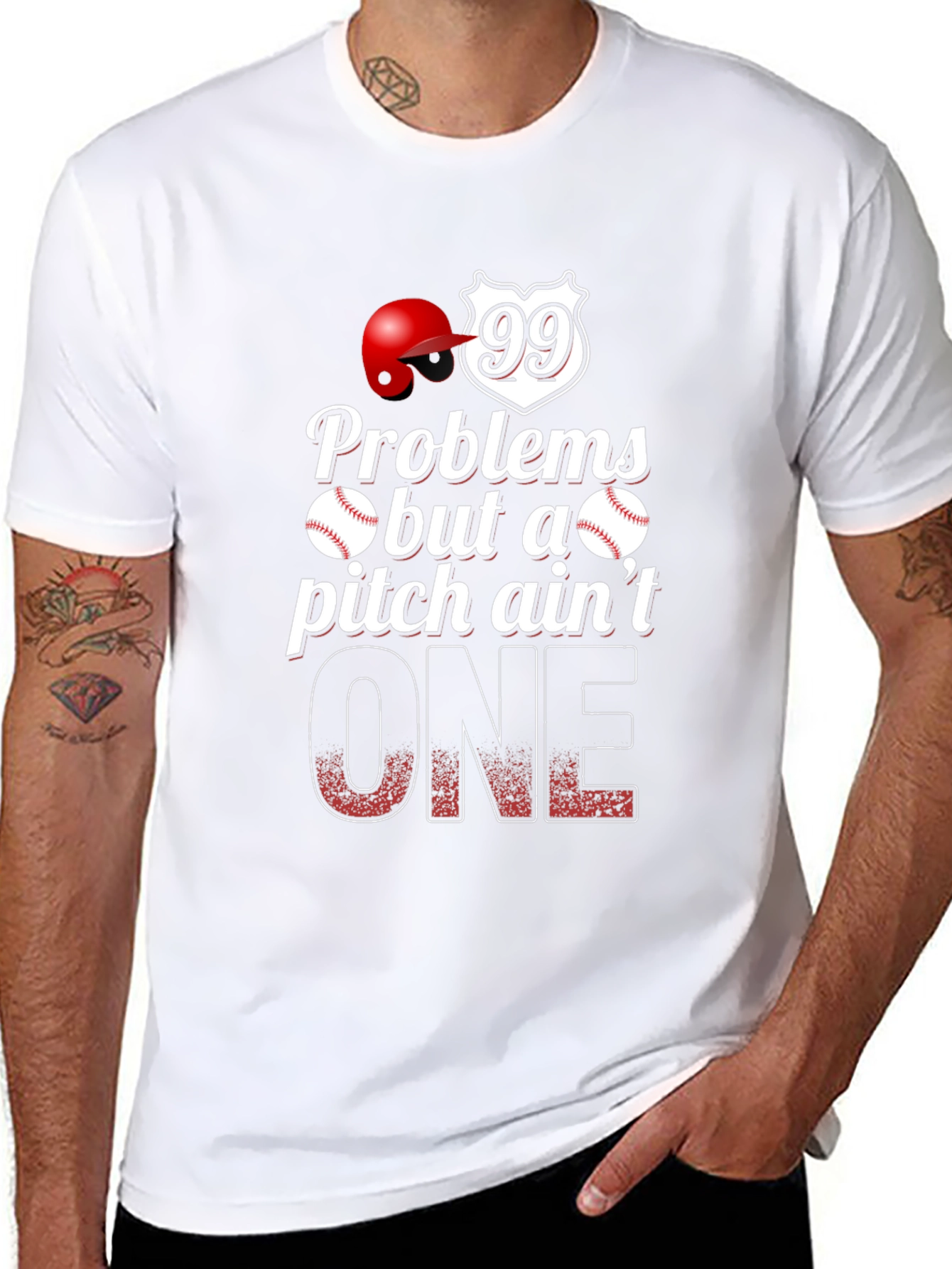 Baseball Problems Pitch Aint One T-Shirt