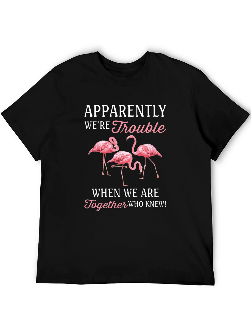 Funny Flamingo Trouble T-Shirt