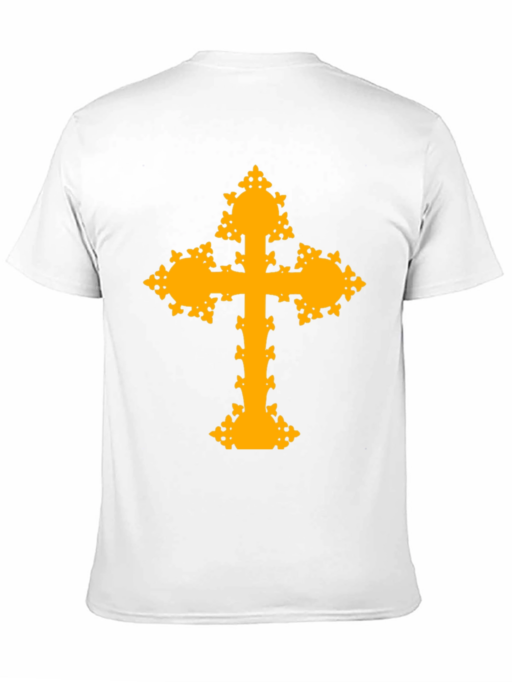 Ornate Cross Graphic T-Shirt - Black