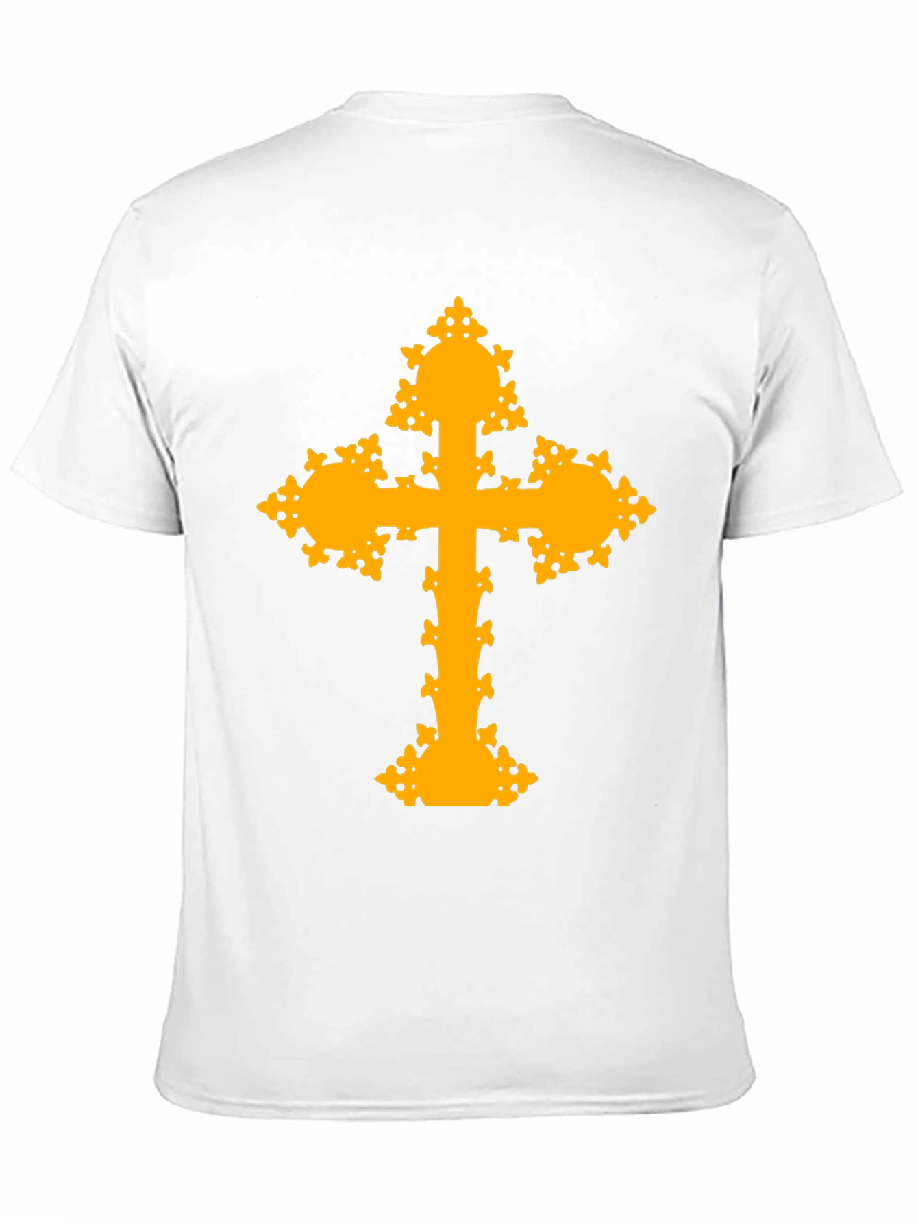 Ornate Cross Graphic T-Shirt - Black