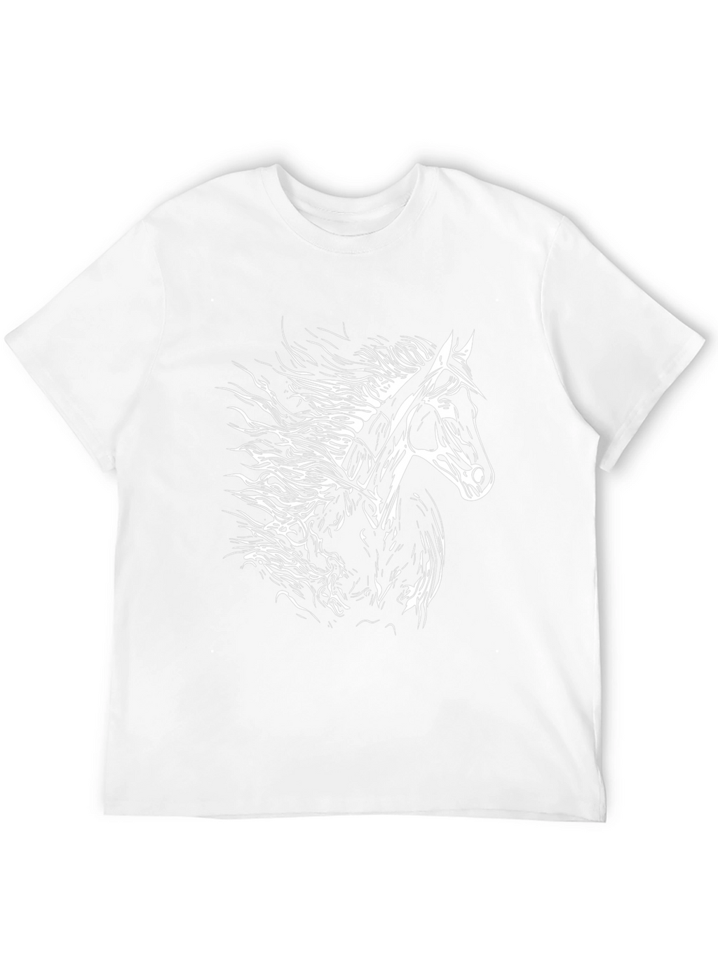 Horse Graphic T-Shirt - Black Cotton Tee