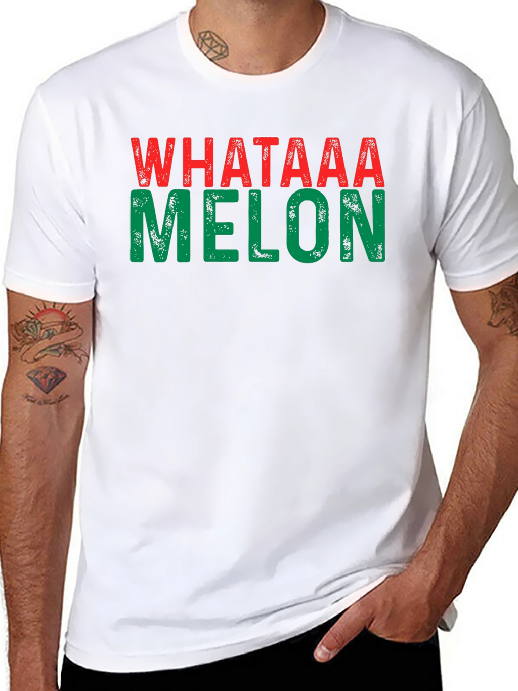 What A Melon Graphic Tee - Black