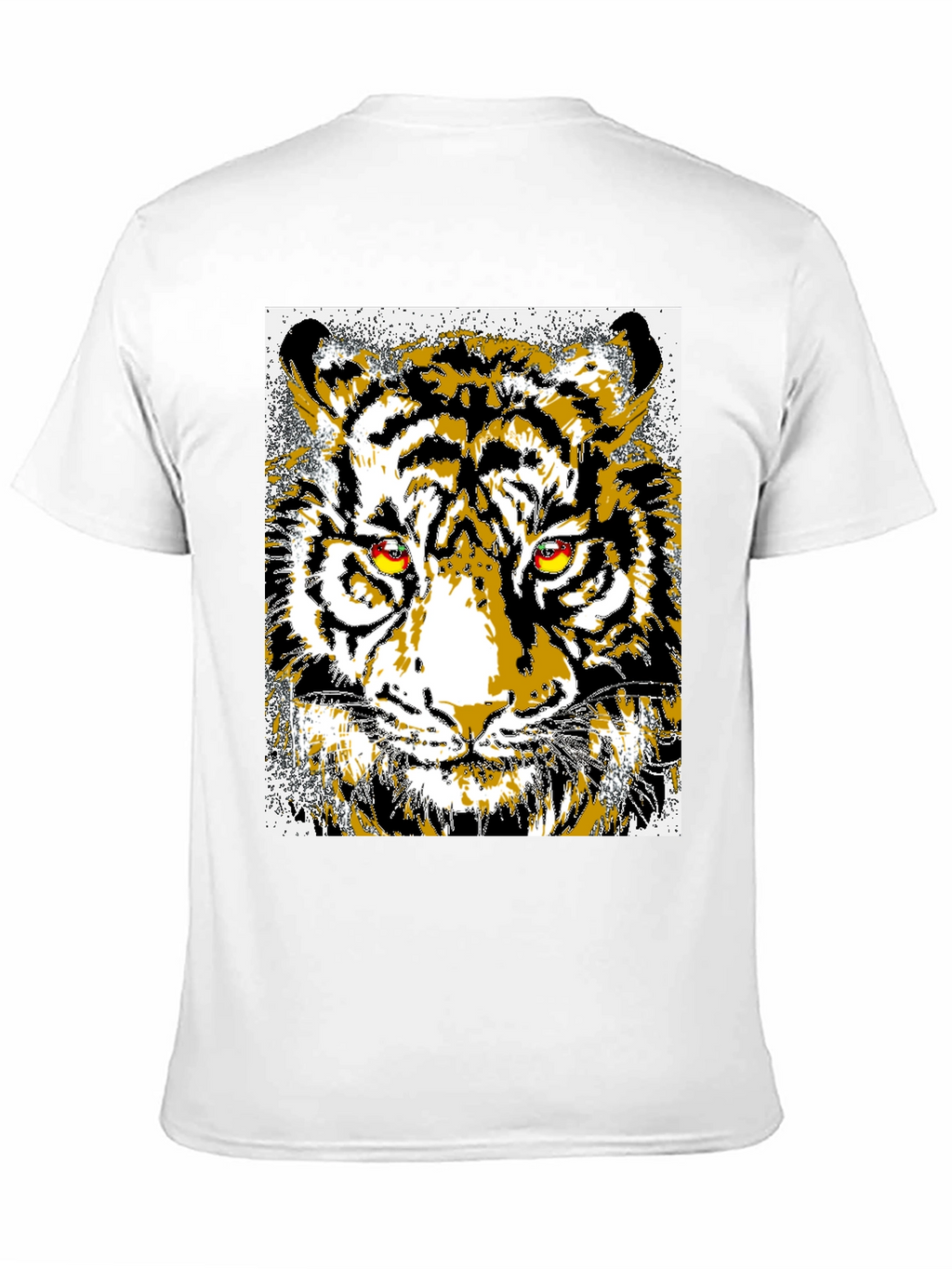 Striking Tiger Graphic Tee - Bold Animal Print T-Shirt
