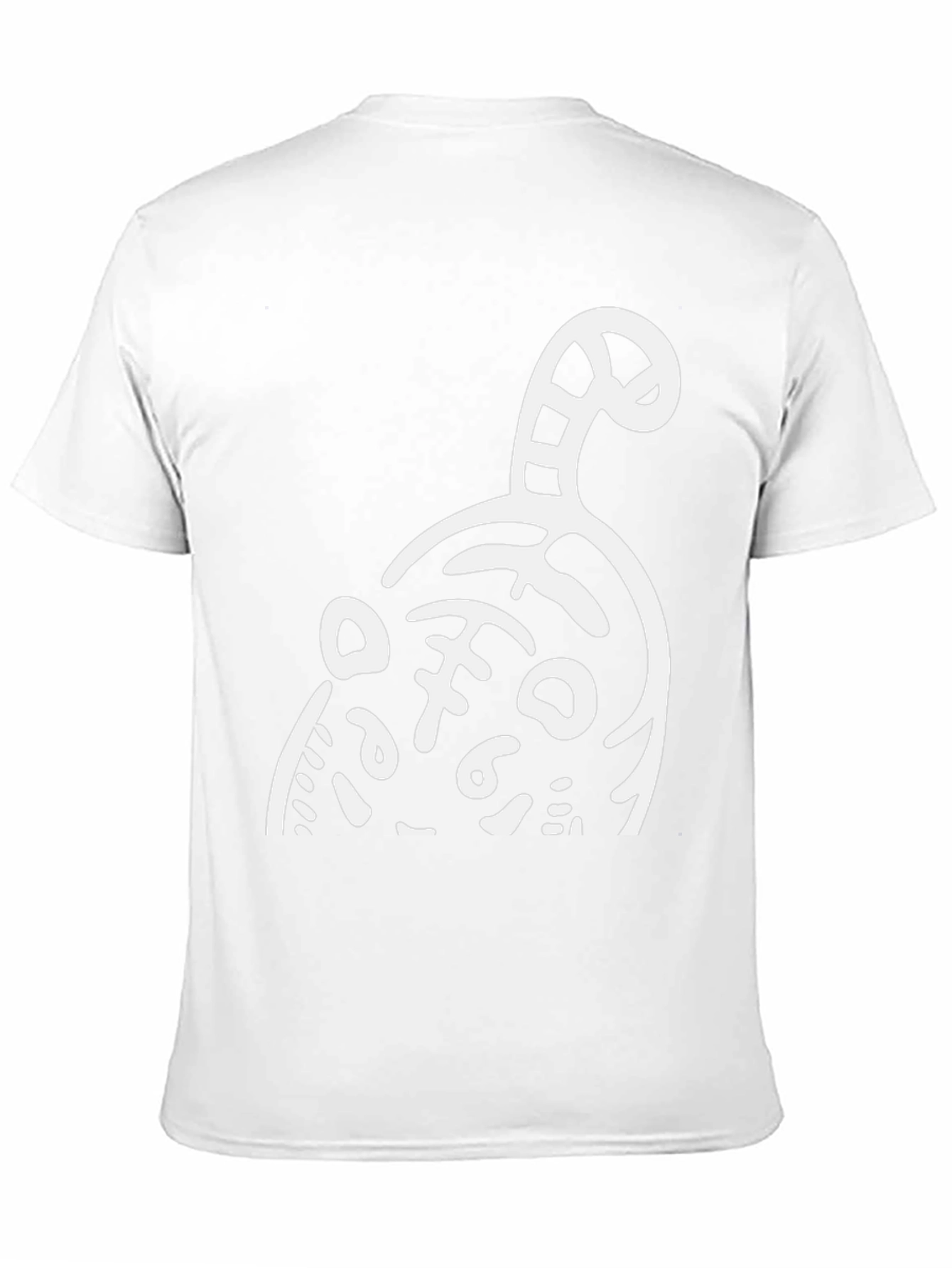 Abstract Tiger Graphic Tee - Mens Black T-Shirt