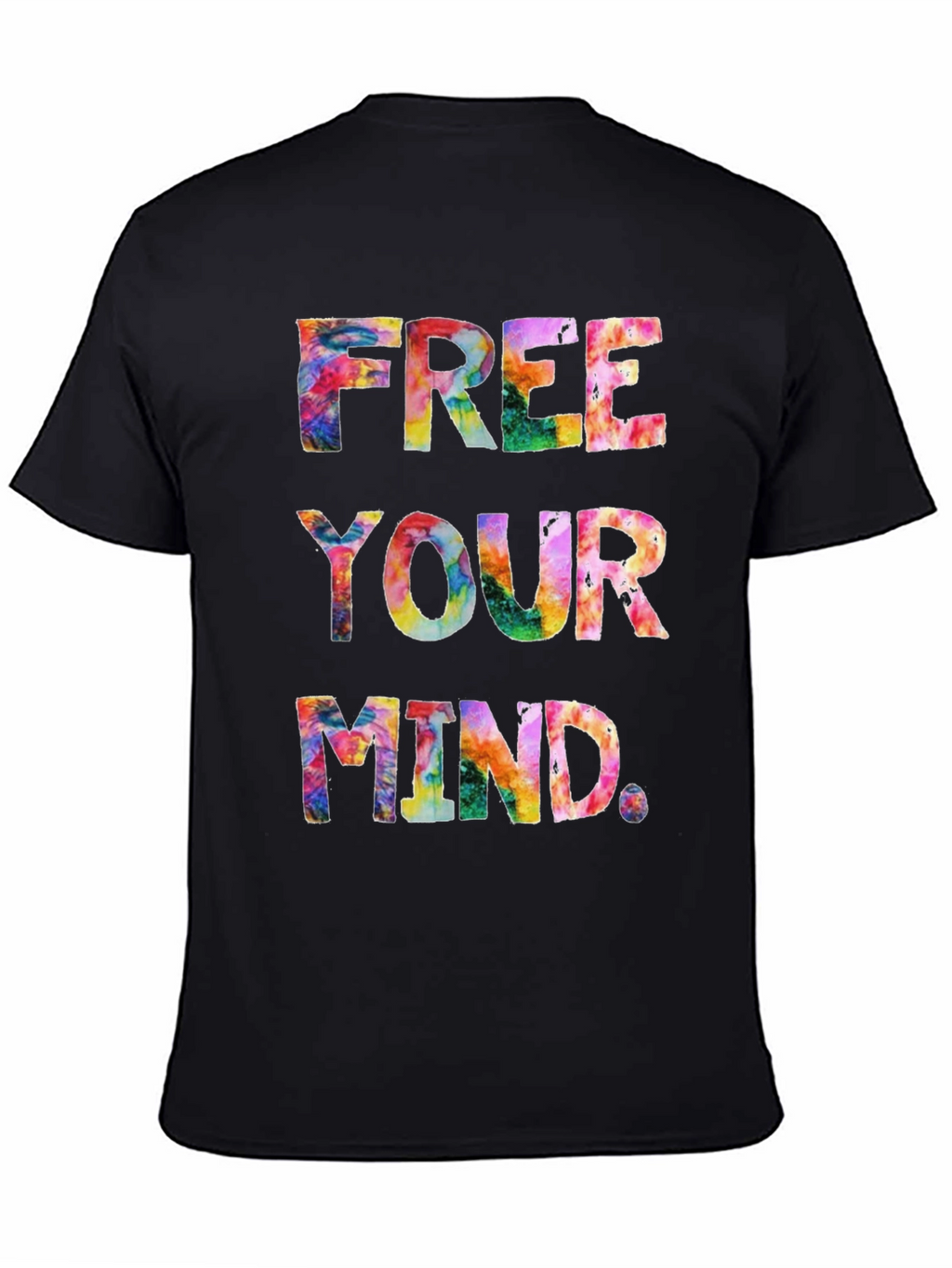 Free Your Mind Tie-Dye Graphic T-Shirt