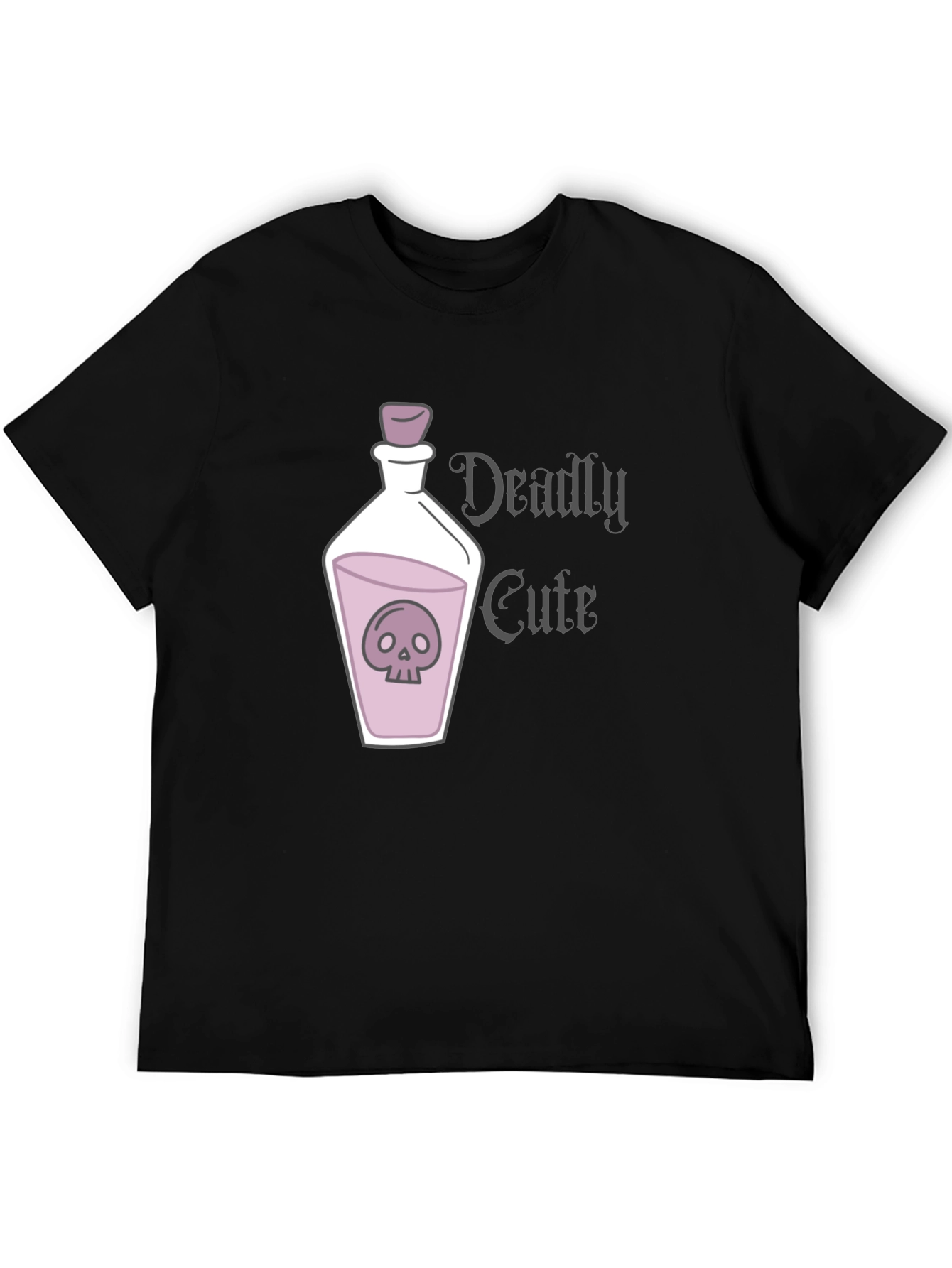 Deadly Cute Skull Potion Graphic T-Shirt