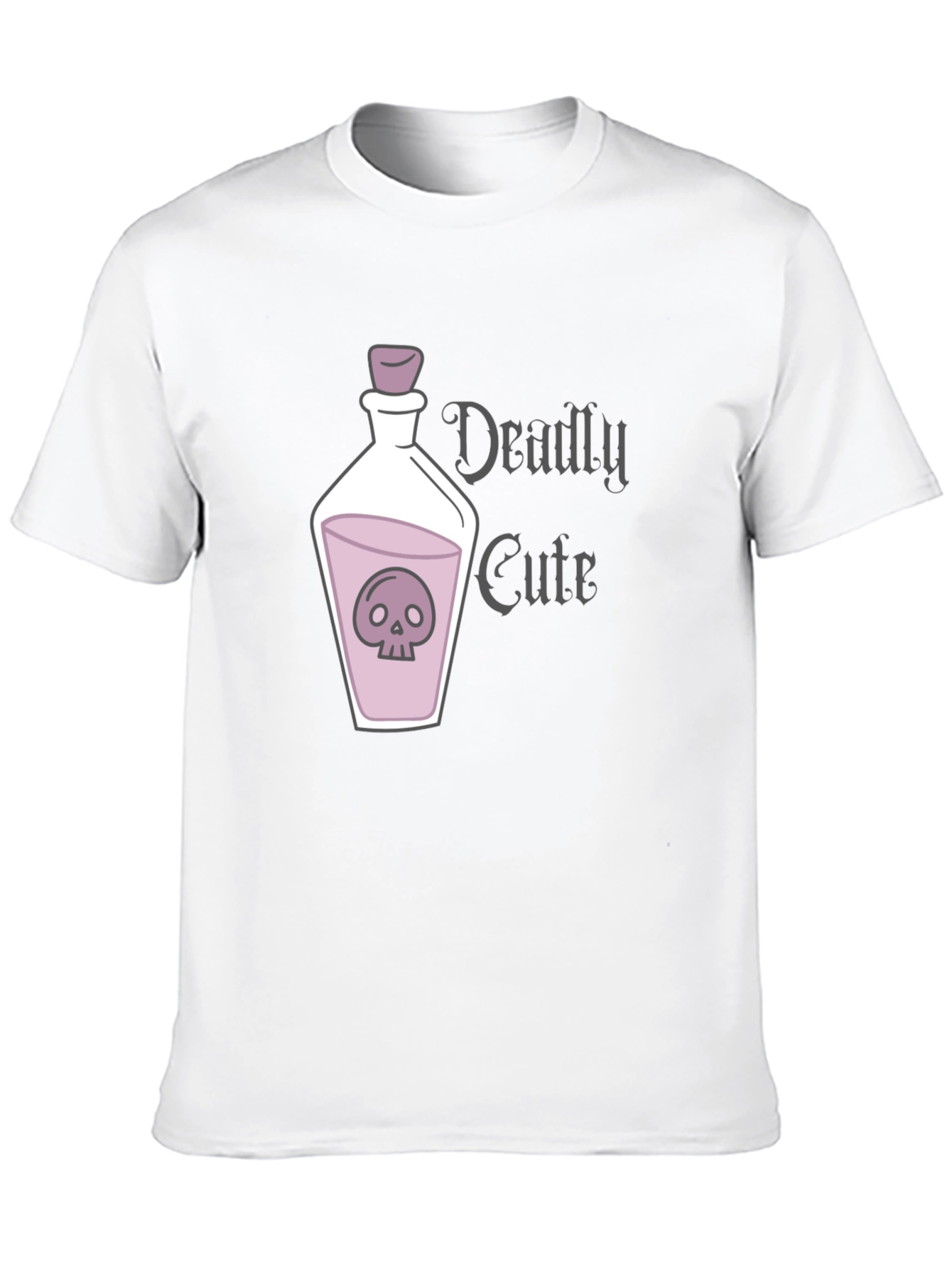 Deadly Cute Skull Potion Graphic T-Shirt
