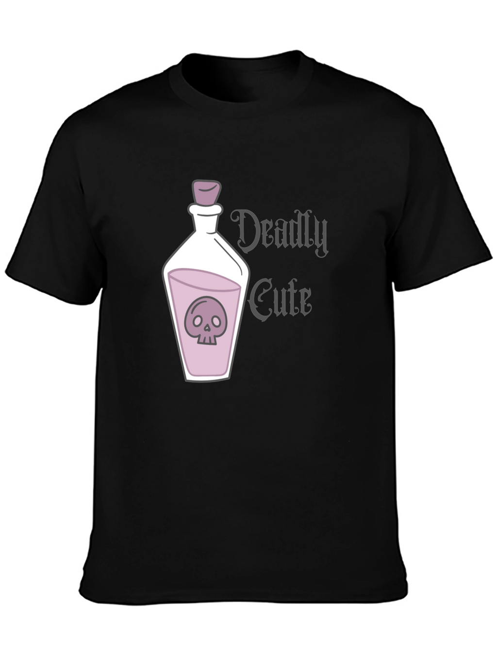 Deadly Cute Skull Potion Graphic T-Shirt