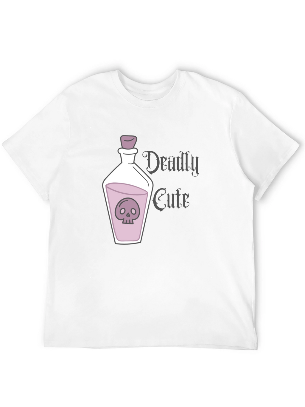 Deadly Cute Skull Potion Graphic T-Shirt