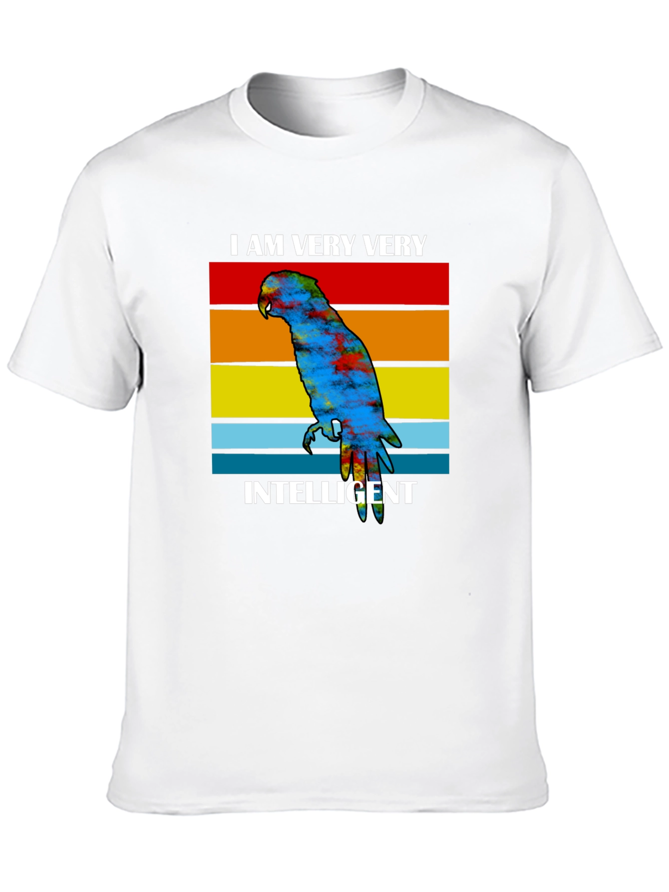 Intelligent Parrot Graphic Tee - Unique Design