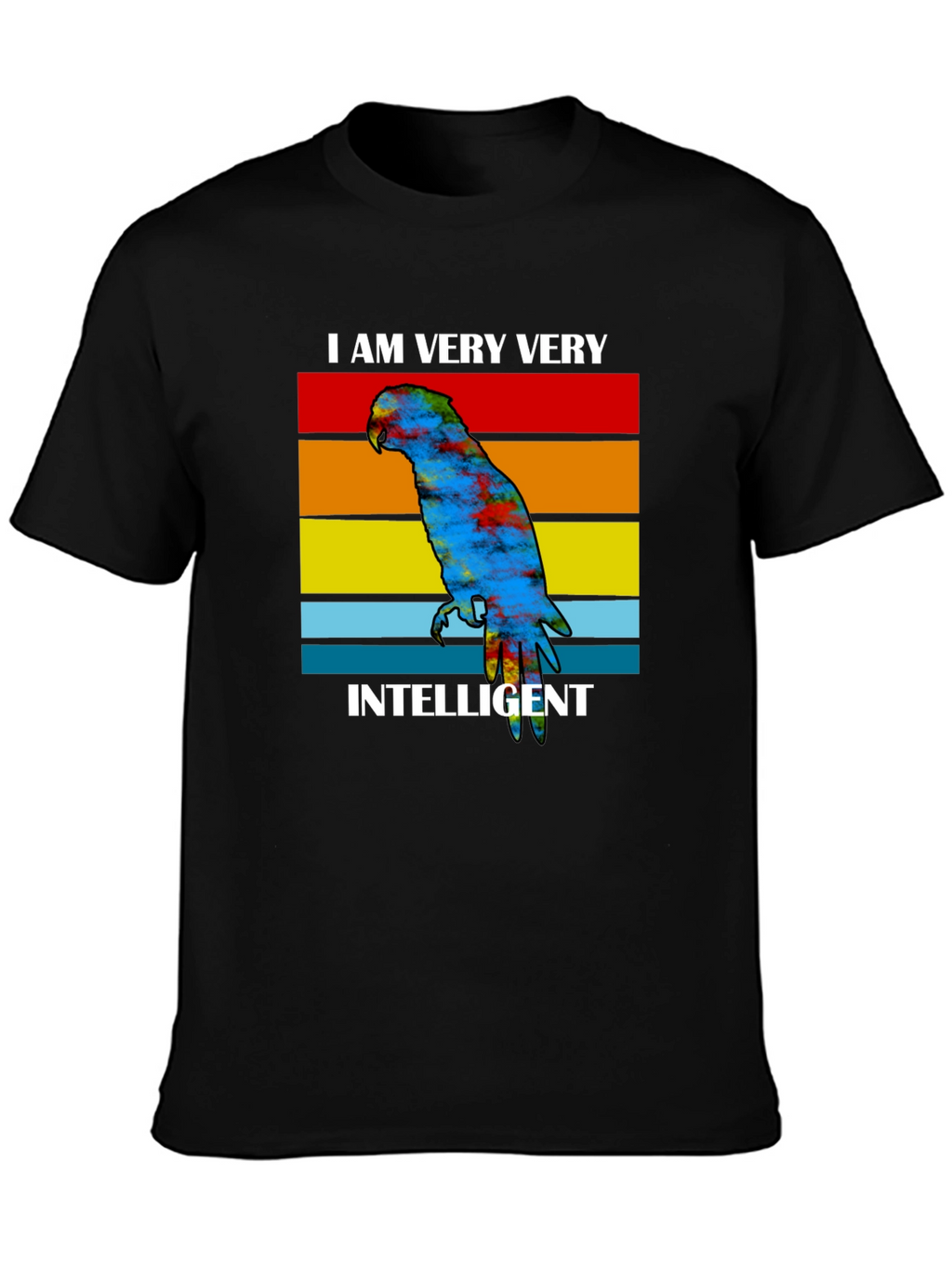 Intelligent Parrot Graphic Tee - Unique Design