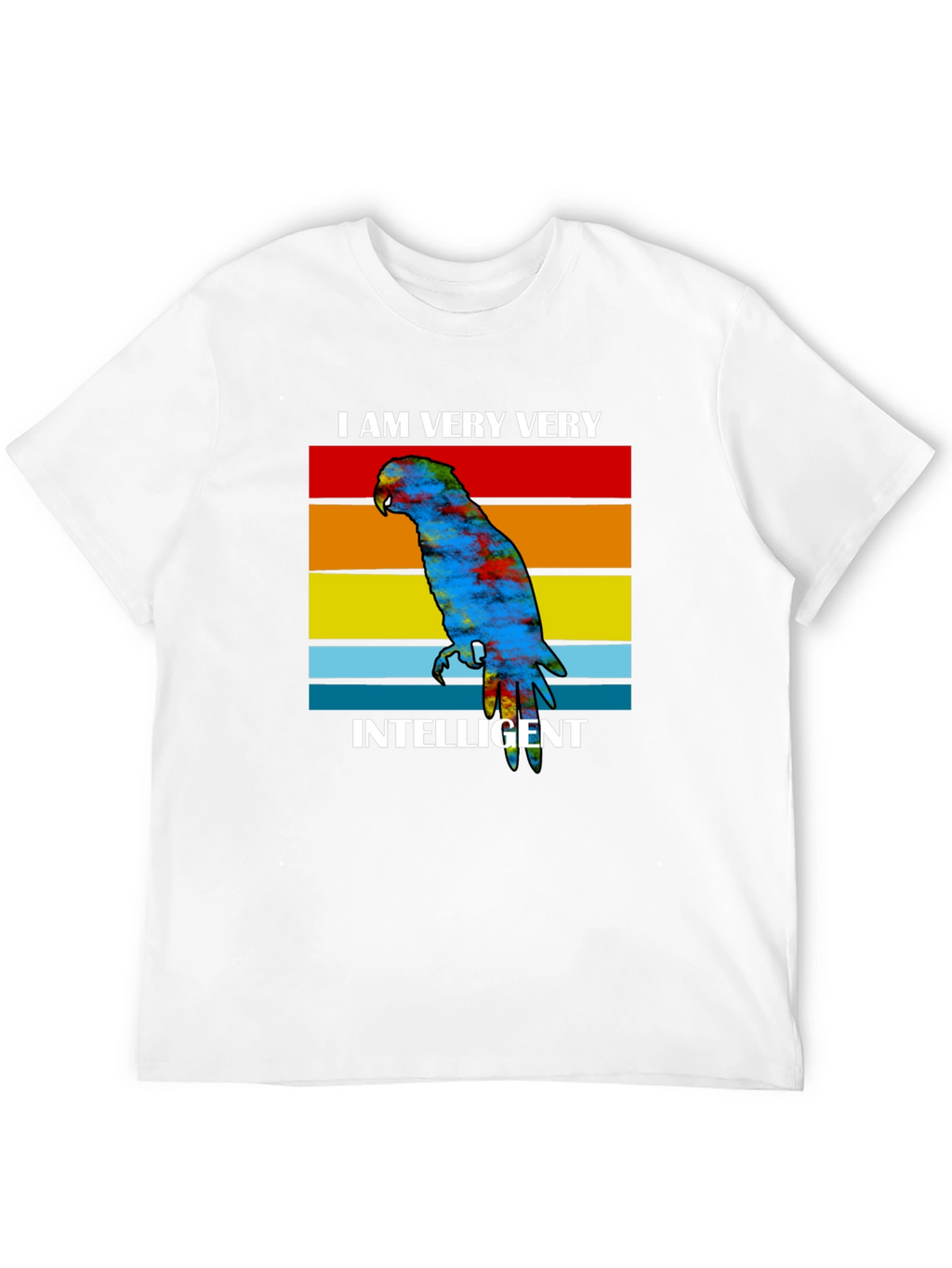Intelligent Parrot Graphic Tee - Unique Design