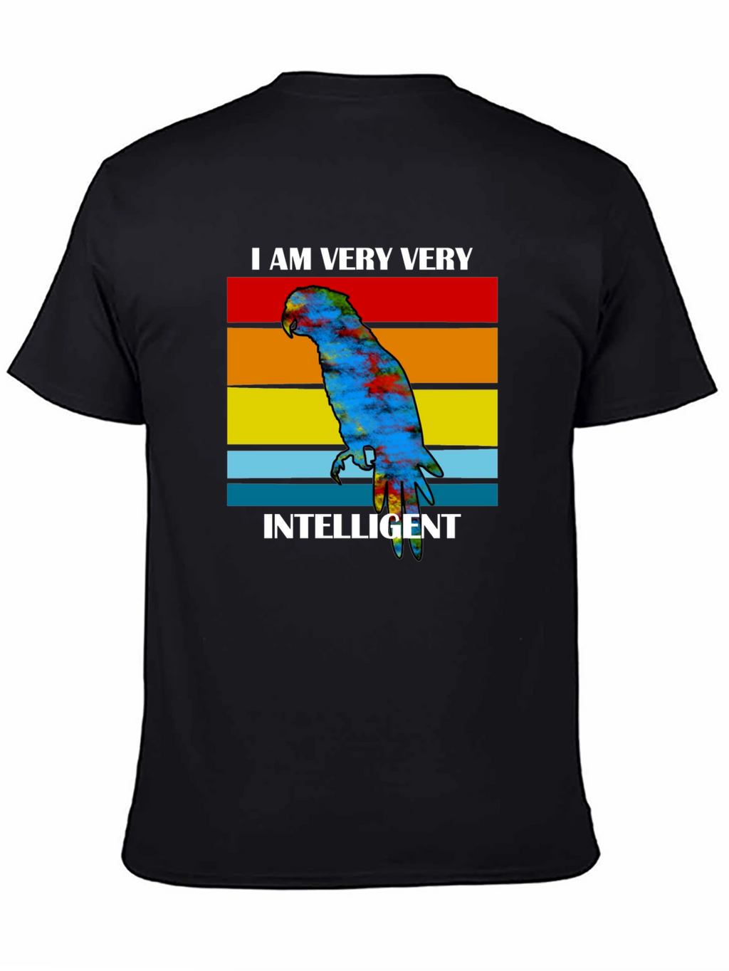 Intelligent Parrot Graphic Tee - Unique Design