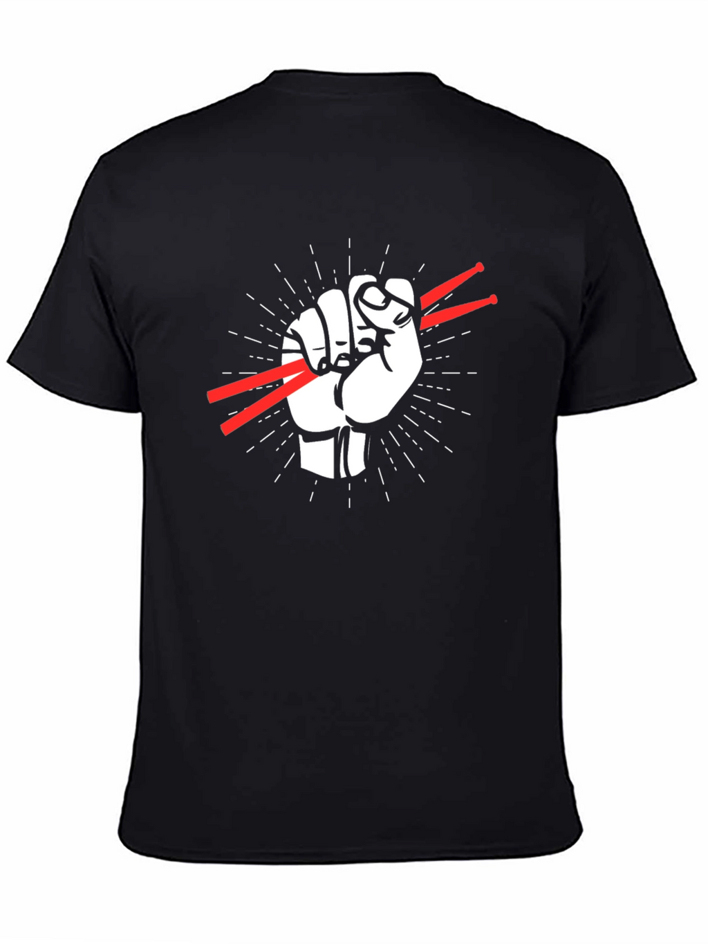 Drummers Fist T-Shirt - Rock Music Tee