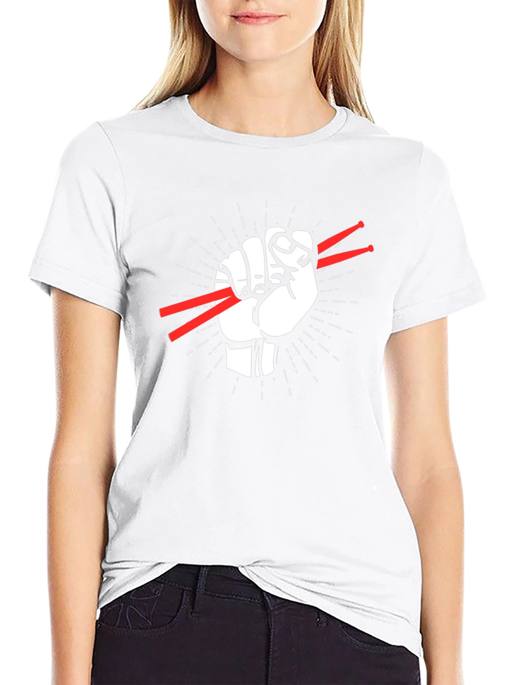Drummers Fist T-Shirt - Rock Music Tee