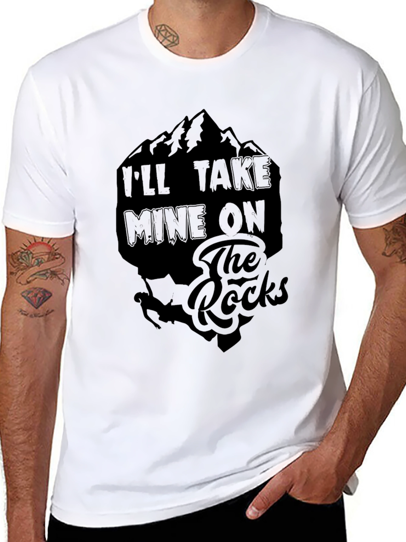 Ill Take Mine On The Rocks Graphic Tee