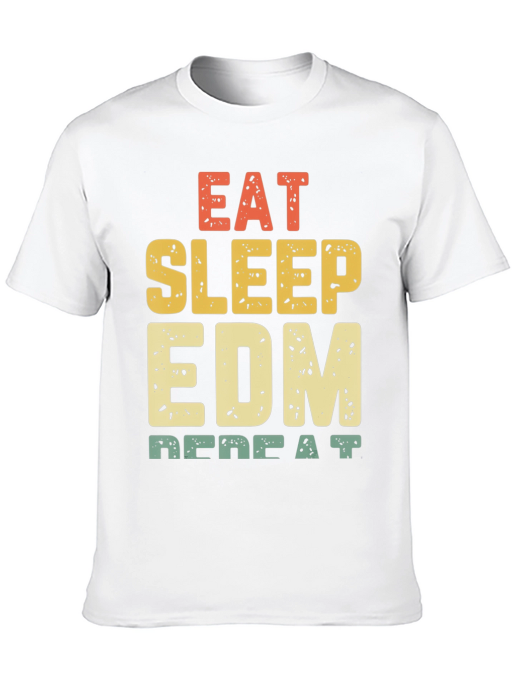 Eat Sleep EDM Repeat Black Graphic Tee