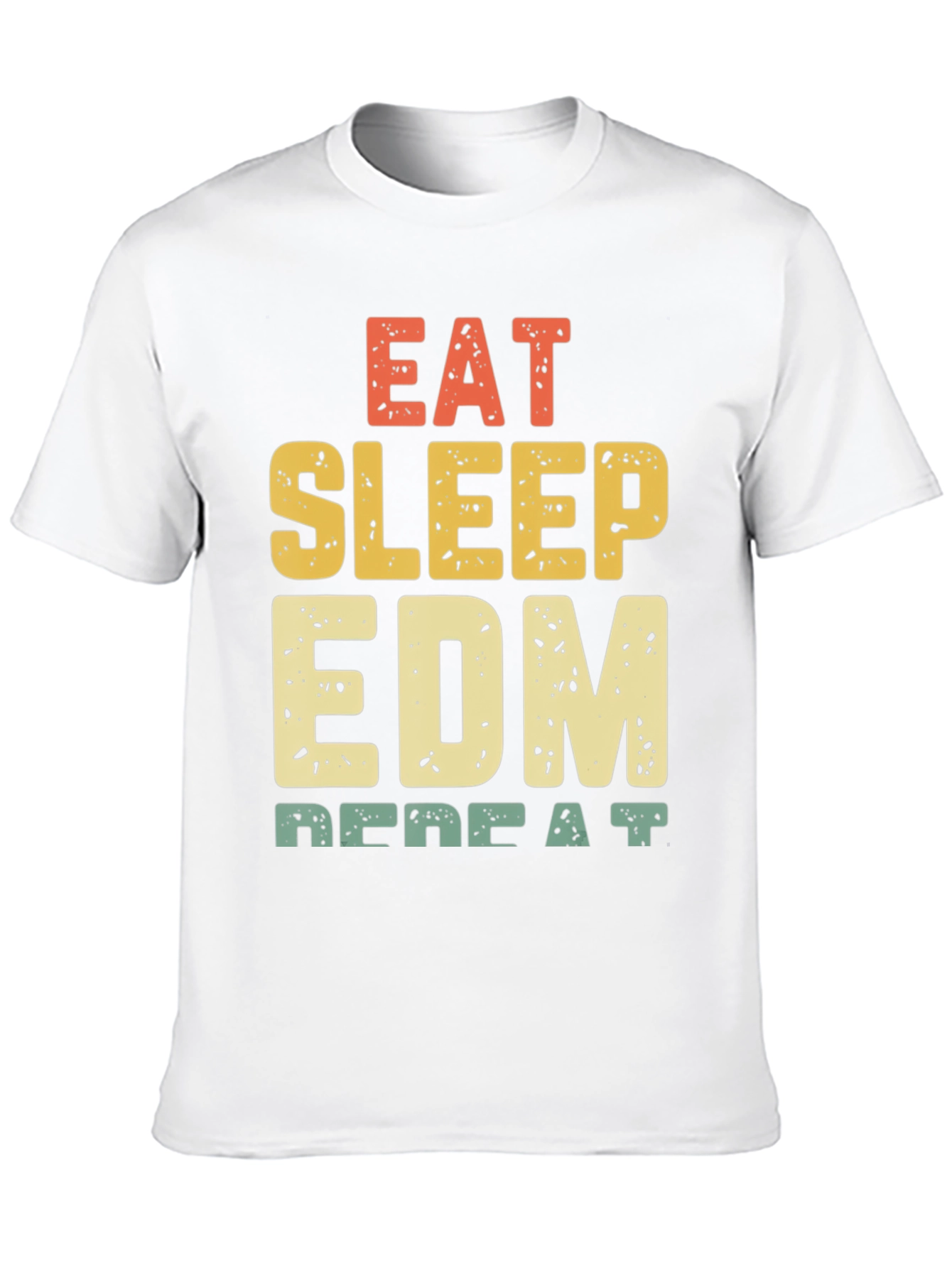 Eat Sleep EDM Repeat Black Graphic Tee