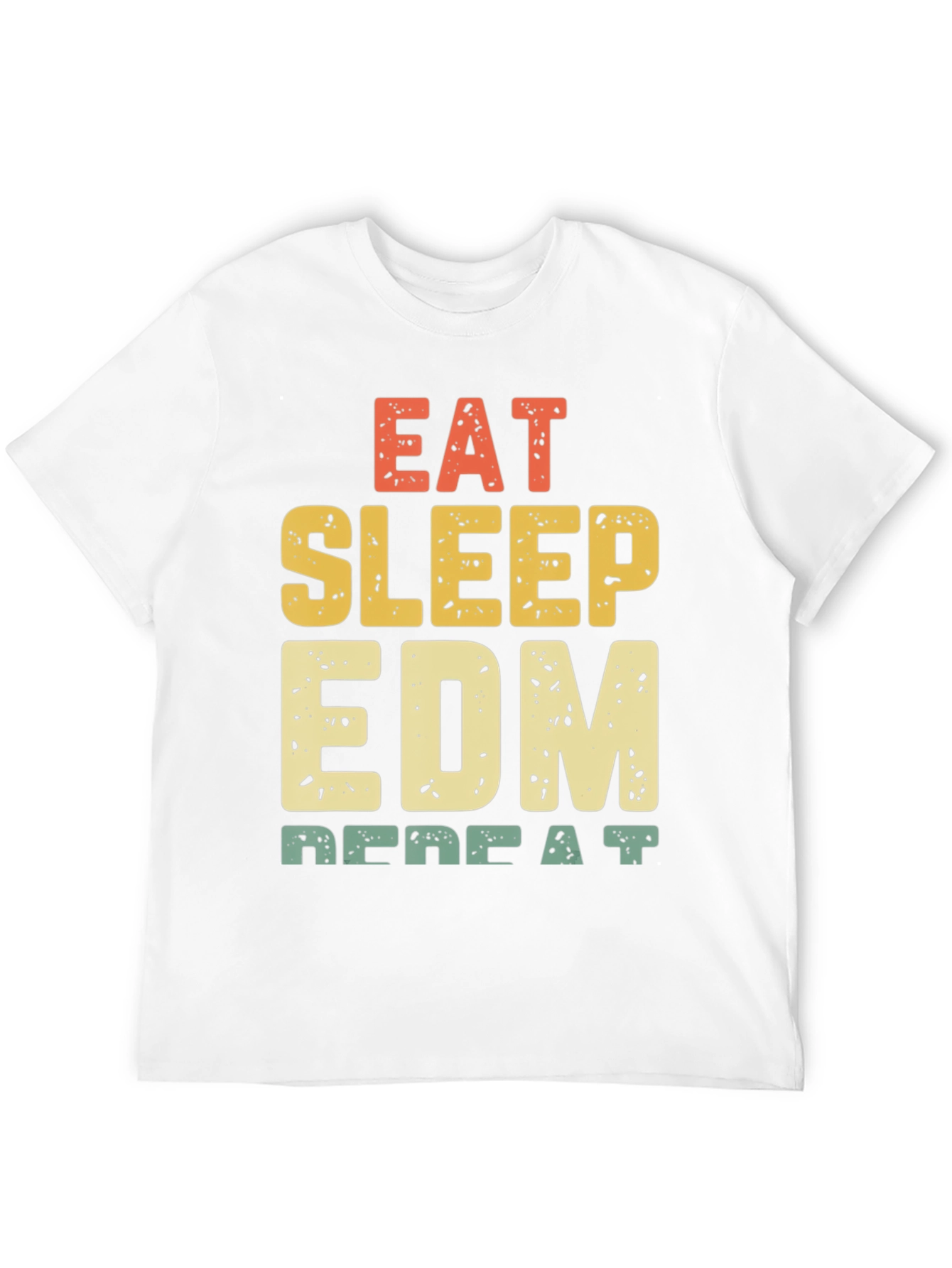 Eat Sleep EDM Repeat Black Graphic Tee