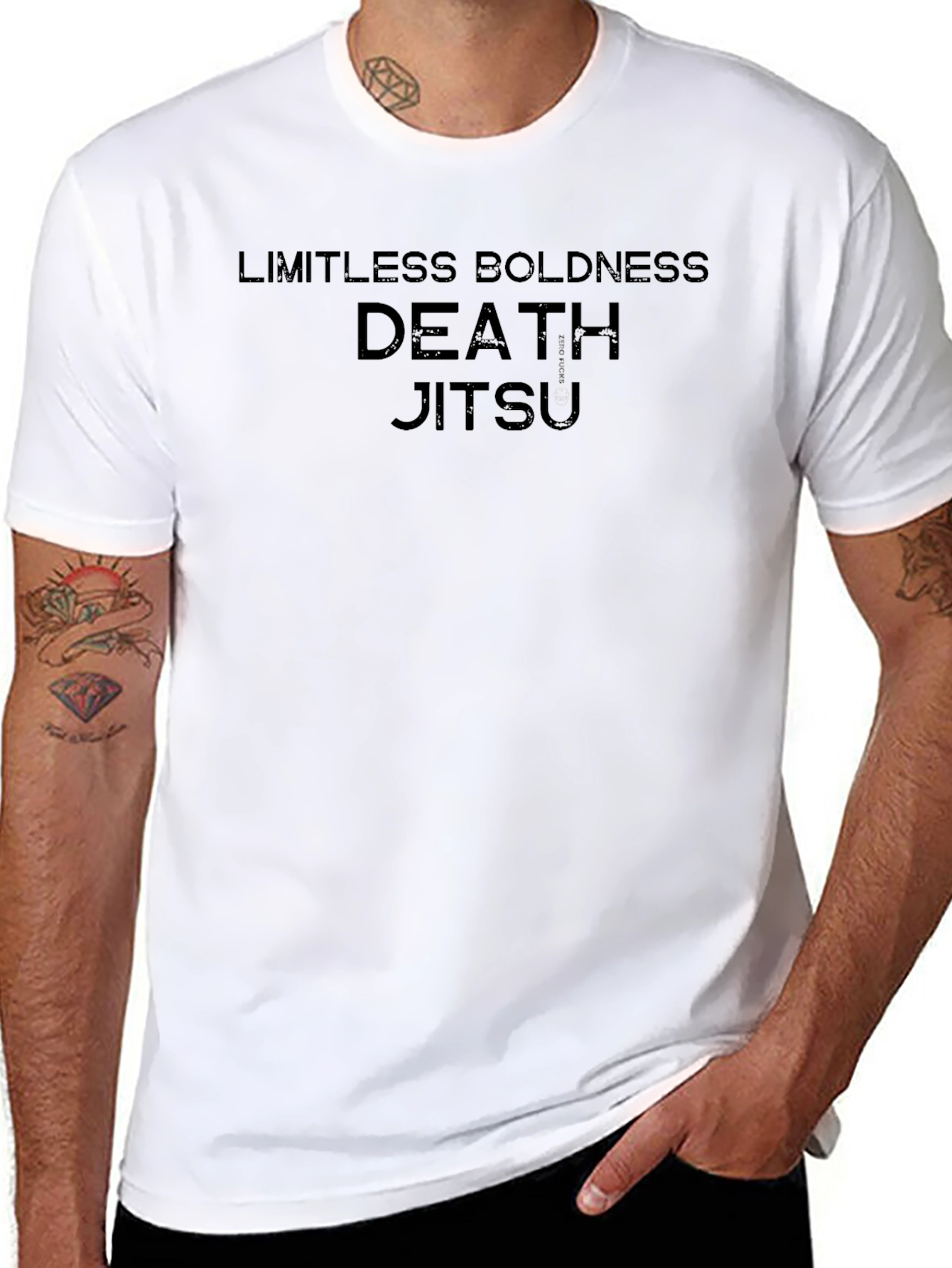 Death Jitsu Black Graphic T-Shirt