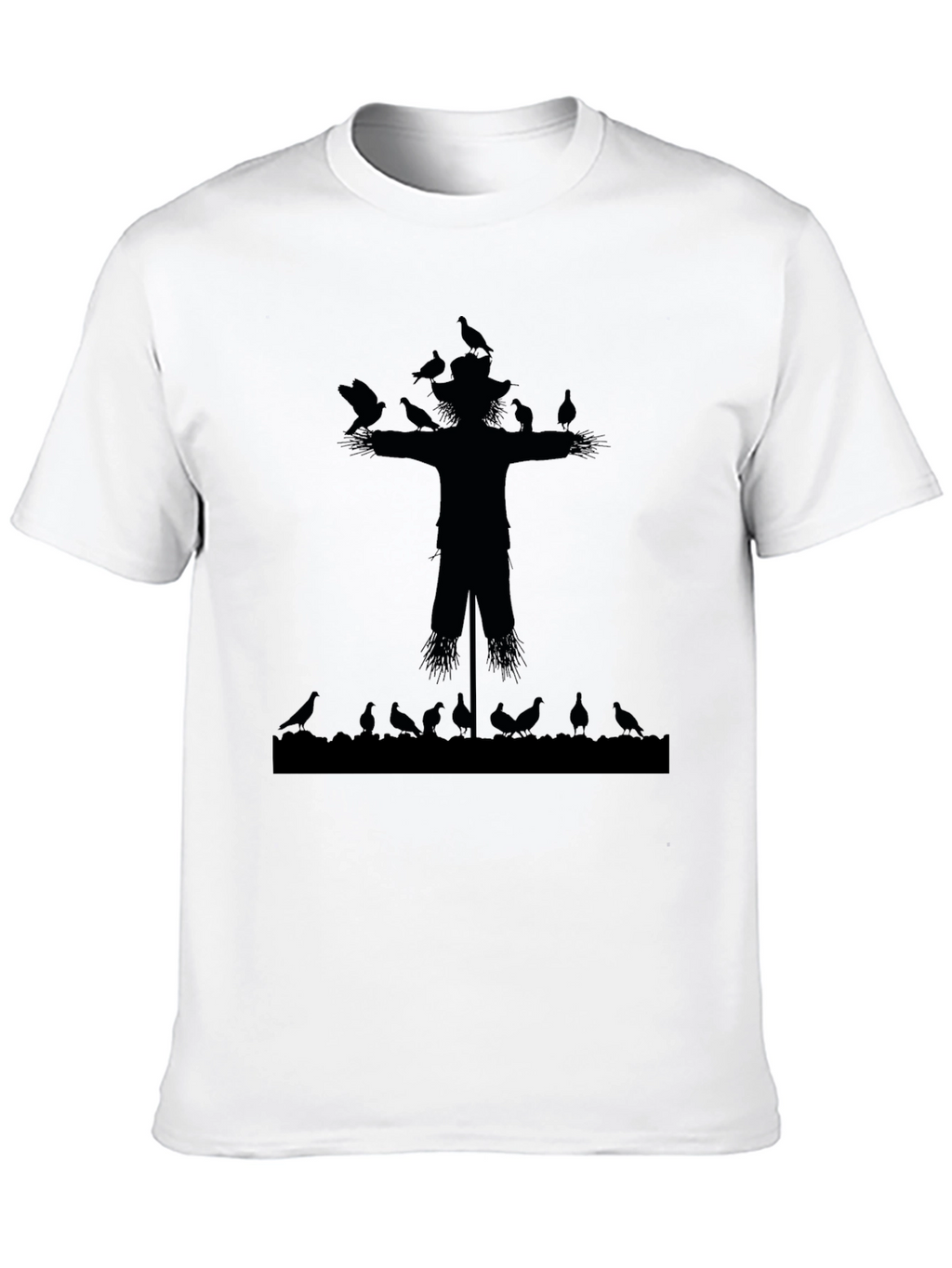 Scarecrow and Crows Graphic T-Shirt
