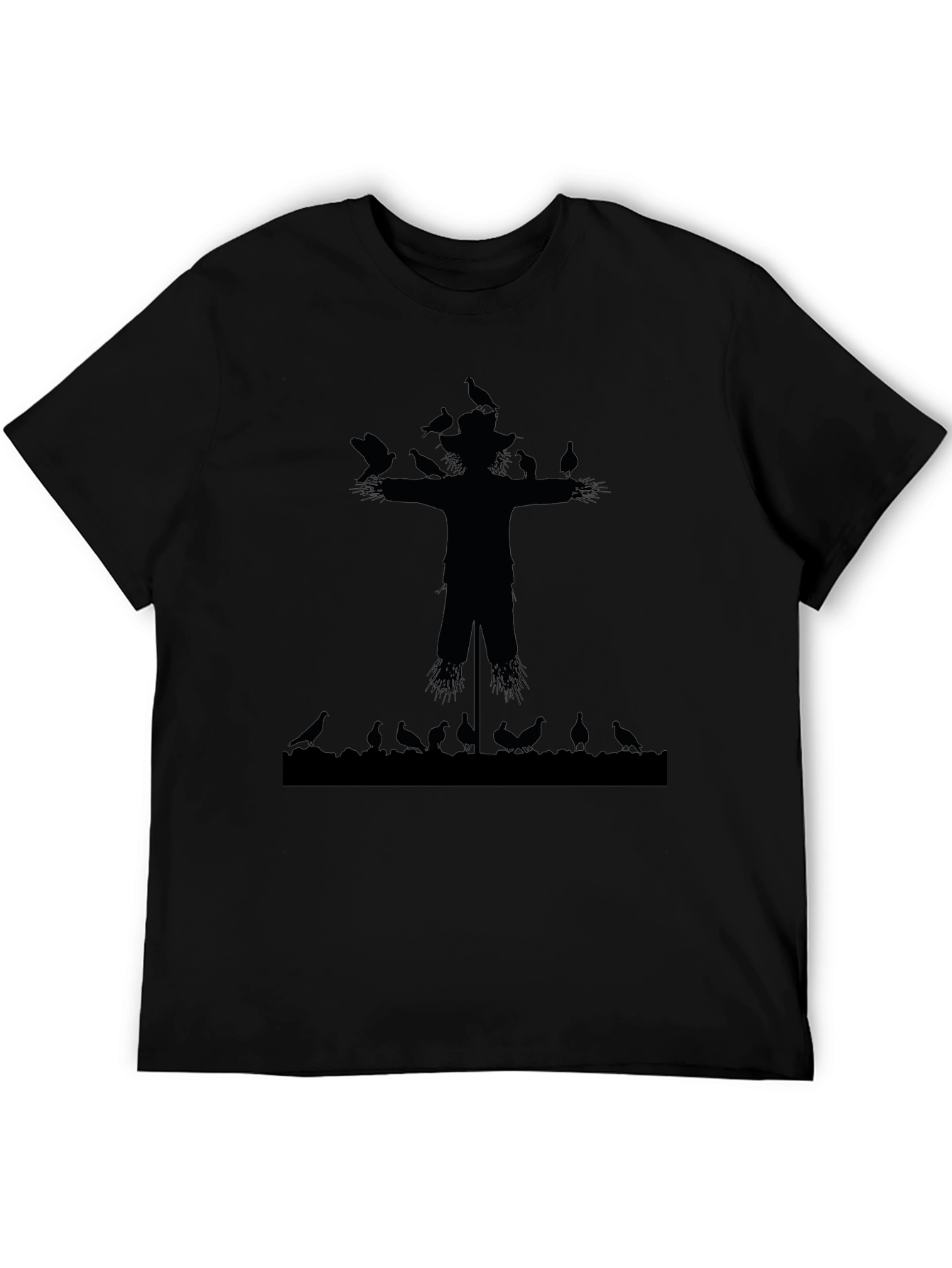 Scarecrow and Crows Graphic T-Shirt