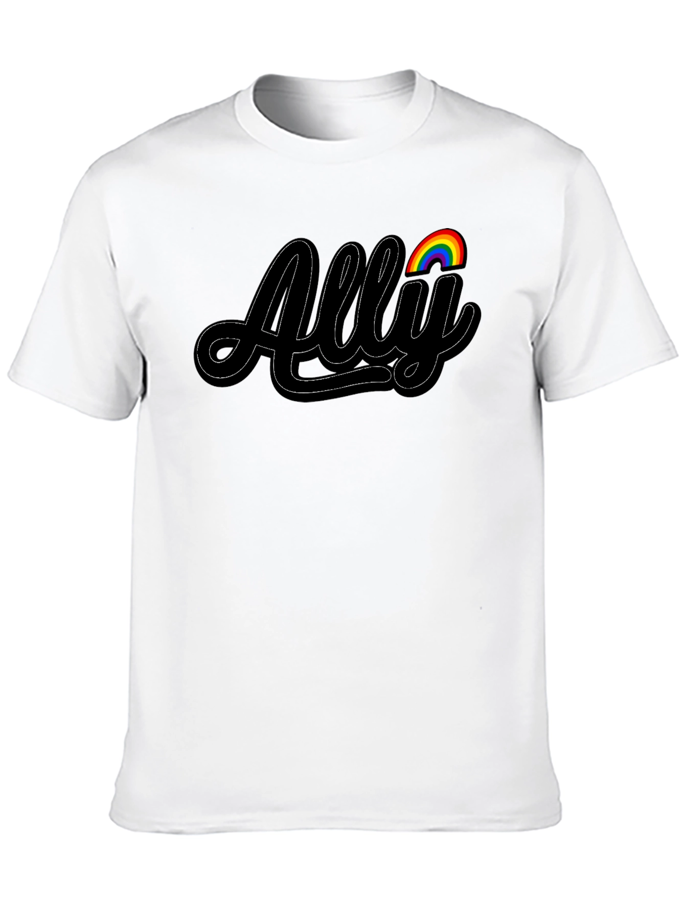 LGBTQ Ally T-Shirt - Black Pride Support