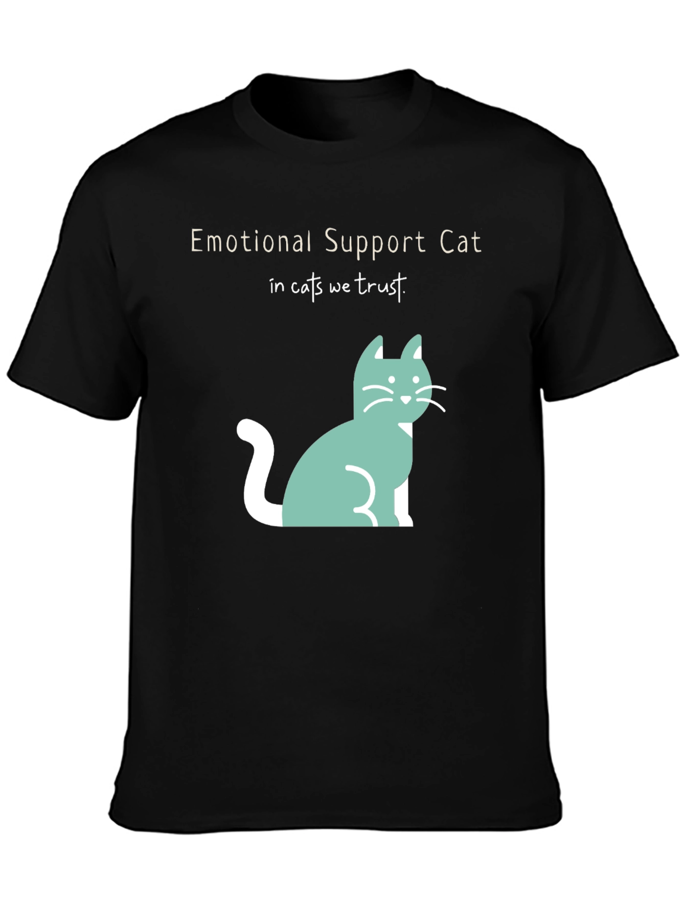 Emotional Support Cat T-Shirt - In Cats We Trust