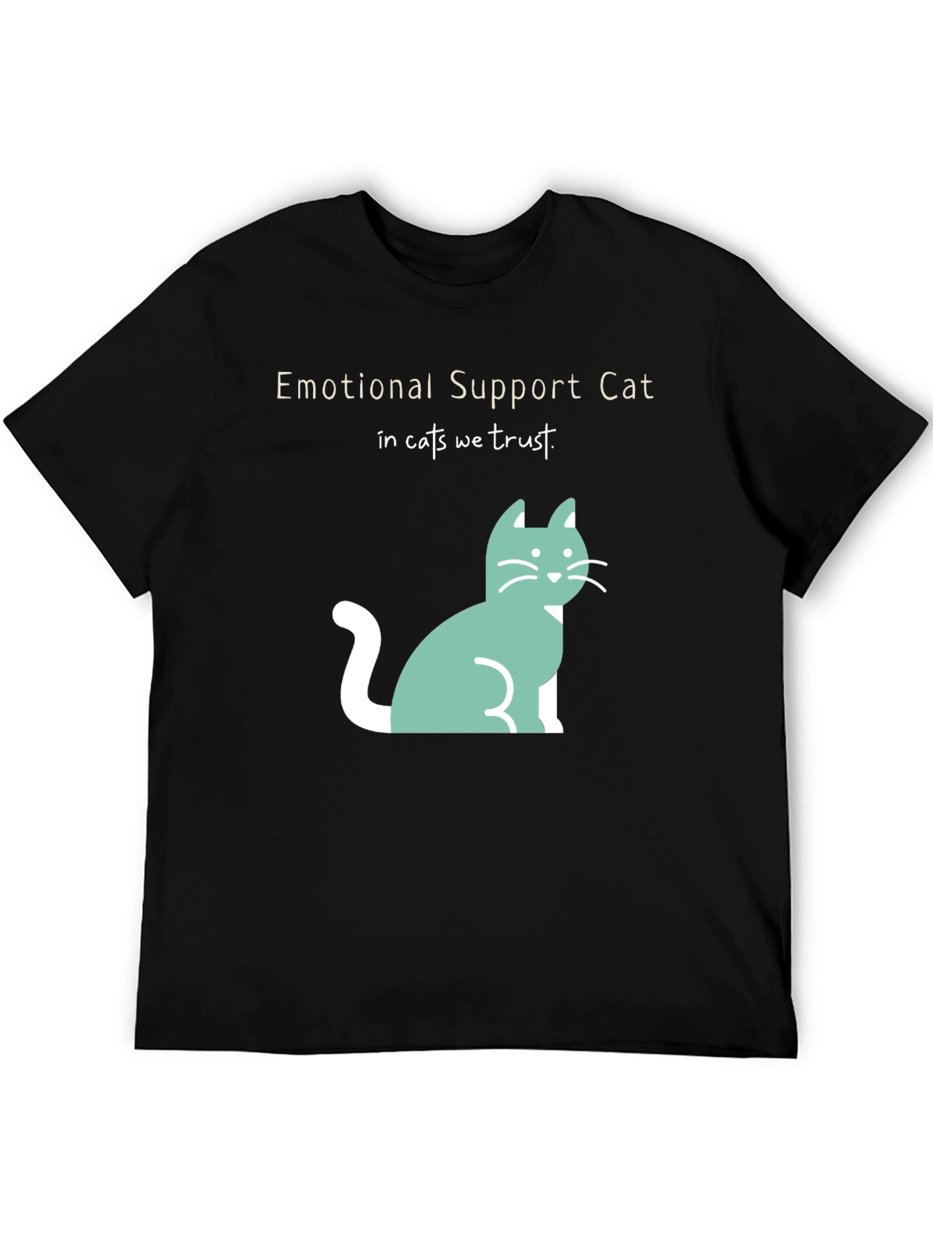 Emotional Support Cat T-Shirt - In Cats We Trust