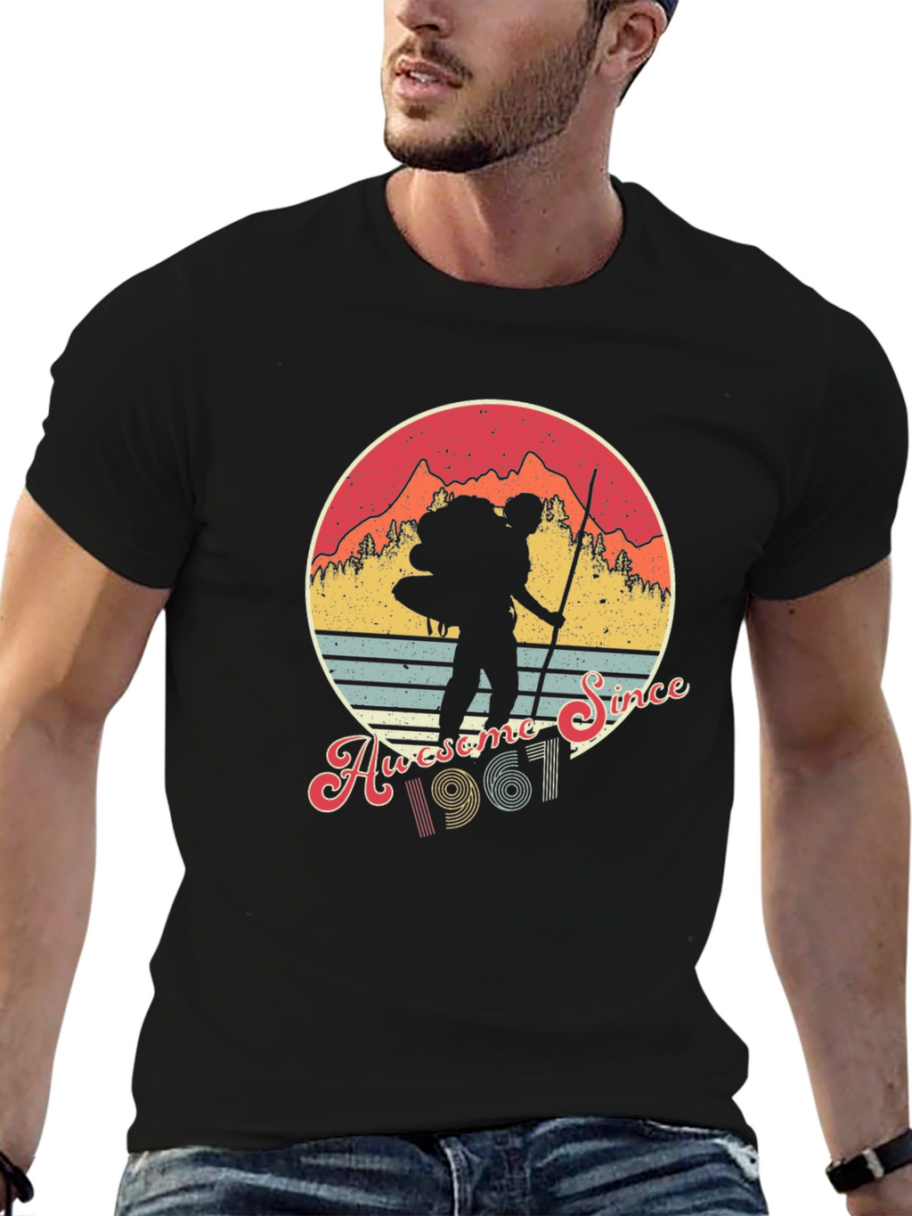 Awesome Since 1961 Hiking T-Shirt