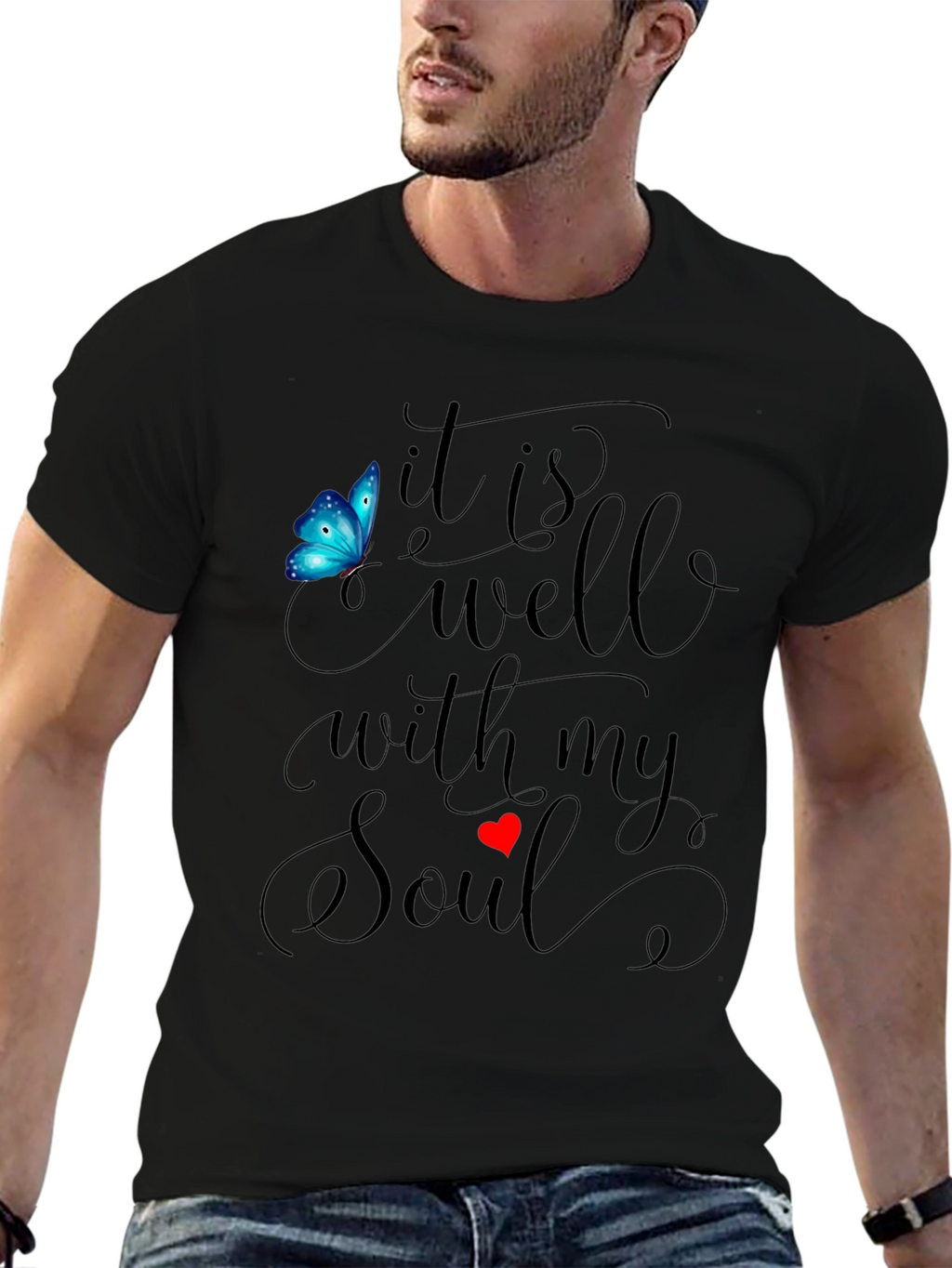 It is Well With My Soul Black T-Shirt