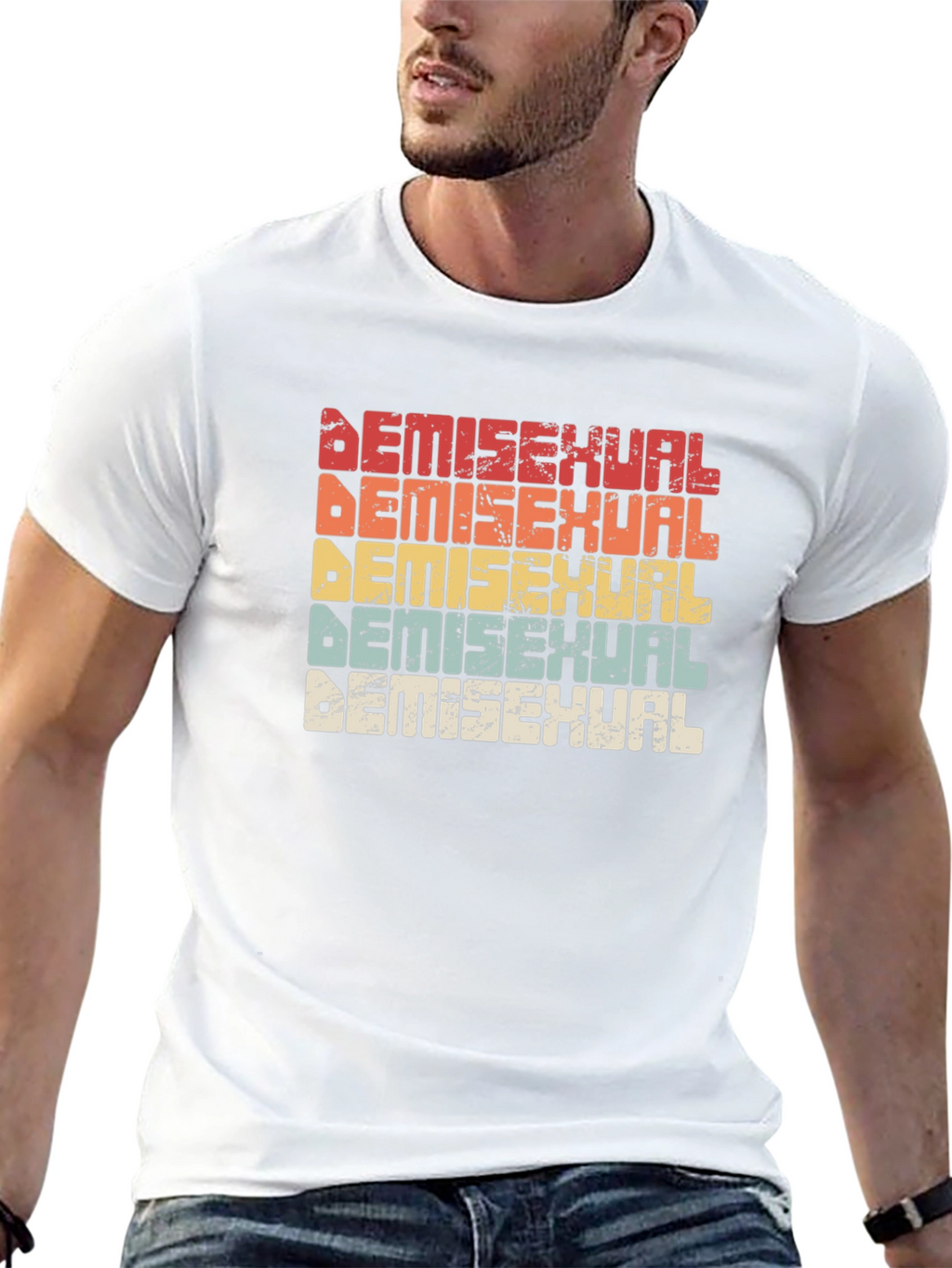 Demisexual Pride Retro T-Shirt
