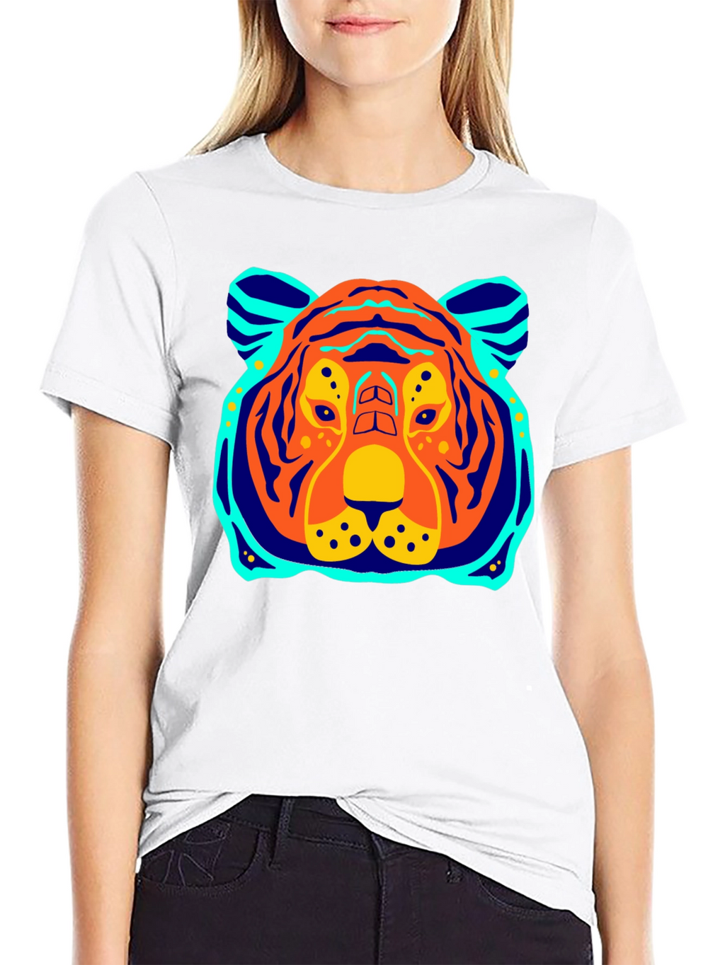 Tiger Graphic Tee - Bold Black T-Shirt