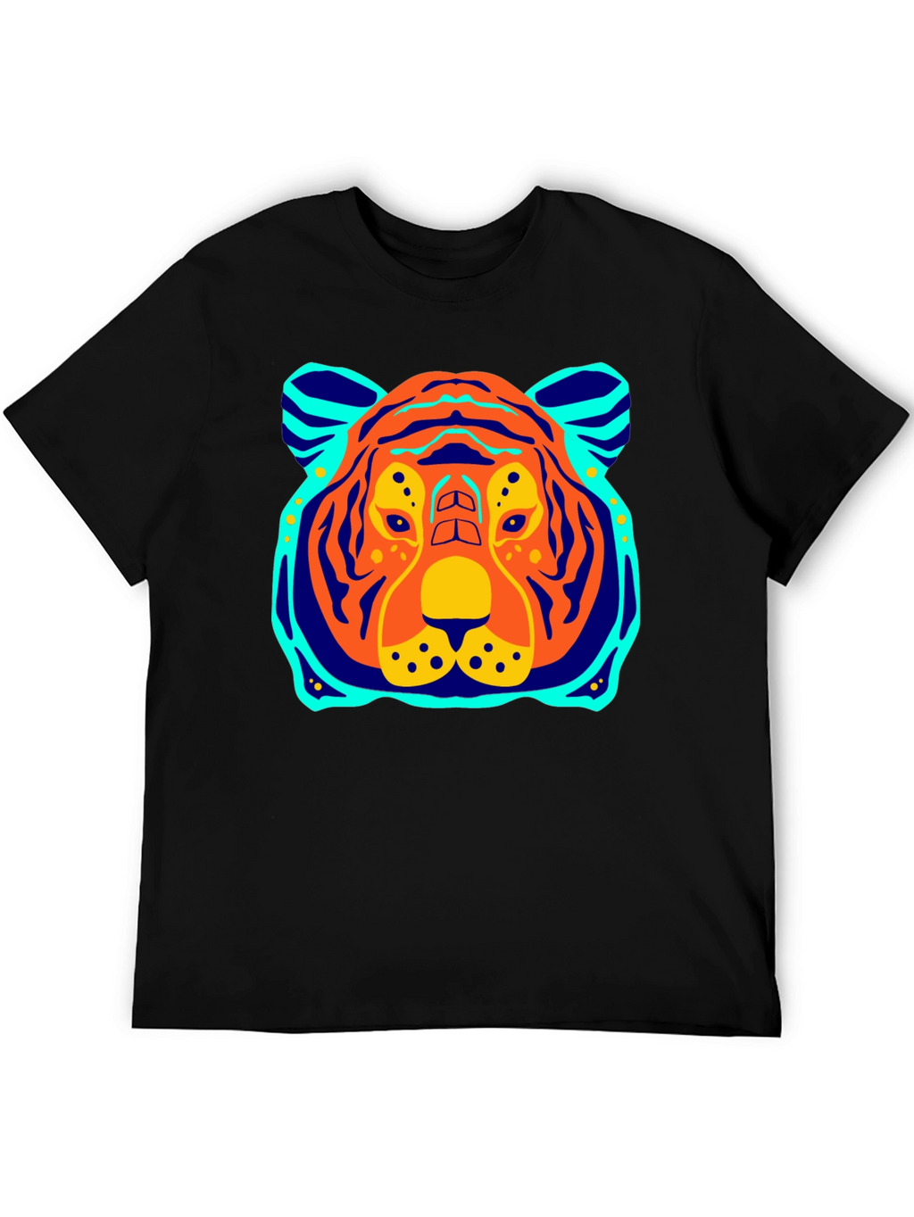 Tiger Graphic Tee - Bold Black T-Shirt