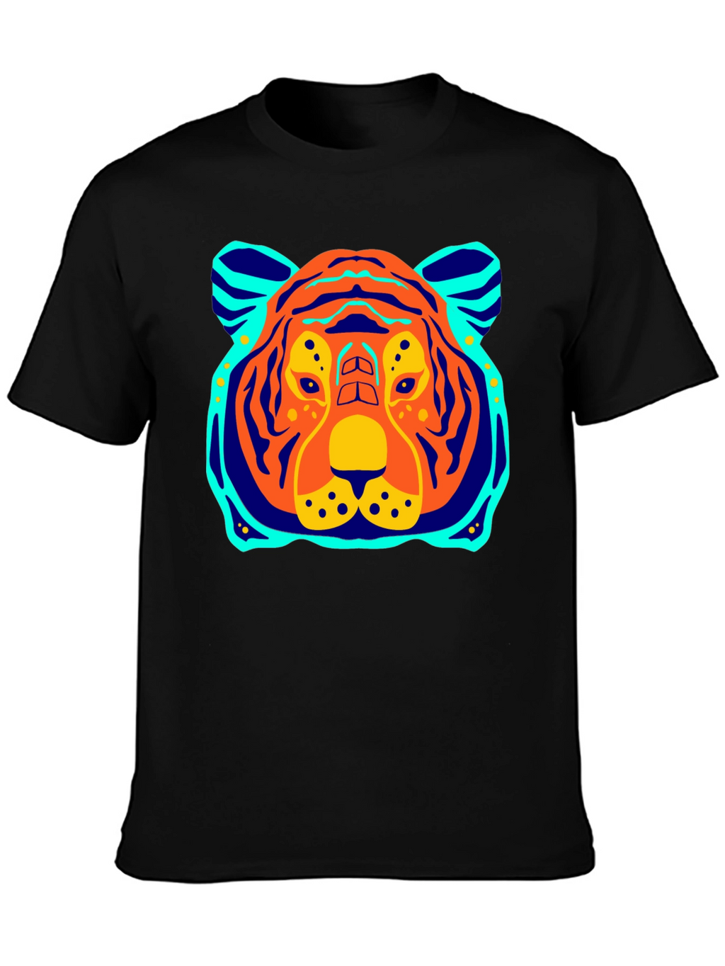 Tiger Graphic Tee - Bold Black T-Shirt