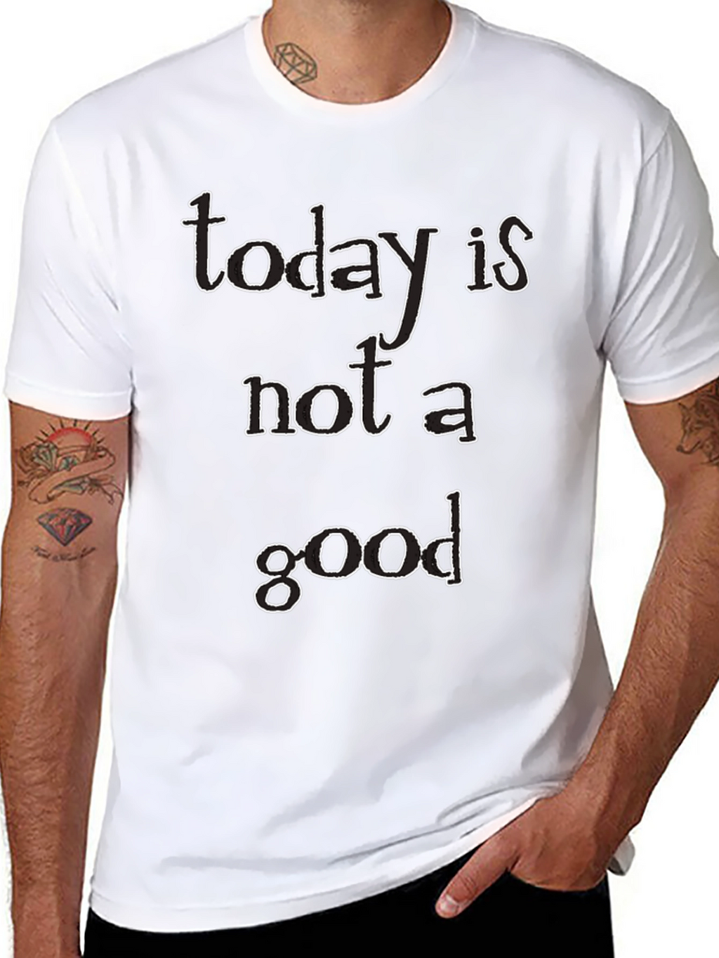 Today Is Not A Good Day Black Graphic T-Shirt