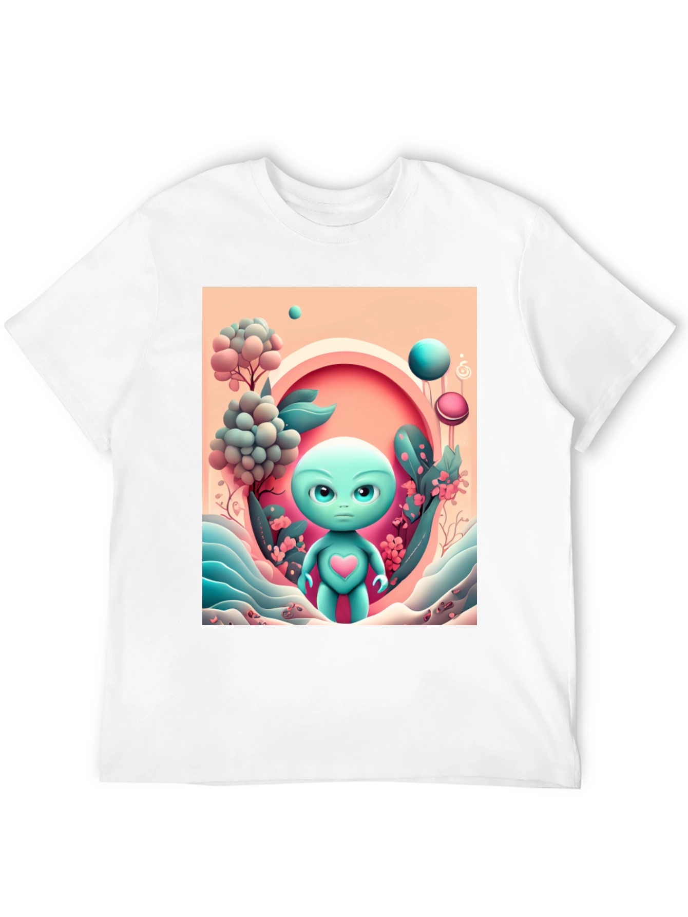 Alien Heart Tee - Funky Graphic T-Shirt