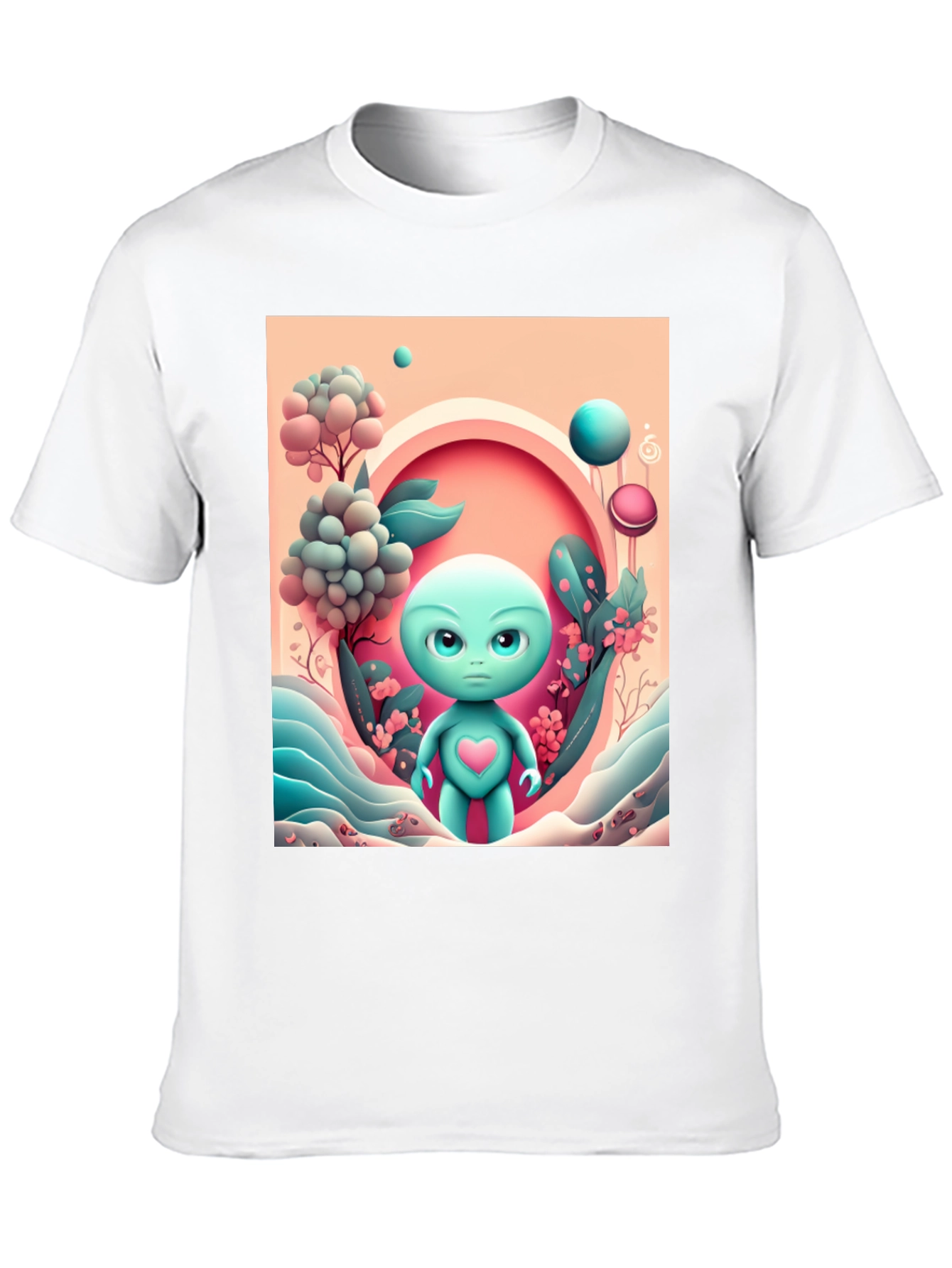 Alien Heart Tee - Funky Graphic T-Shirt